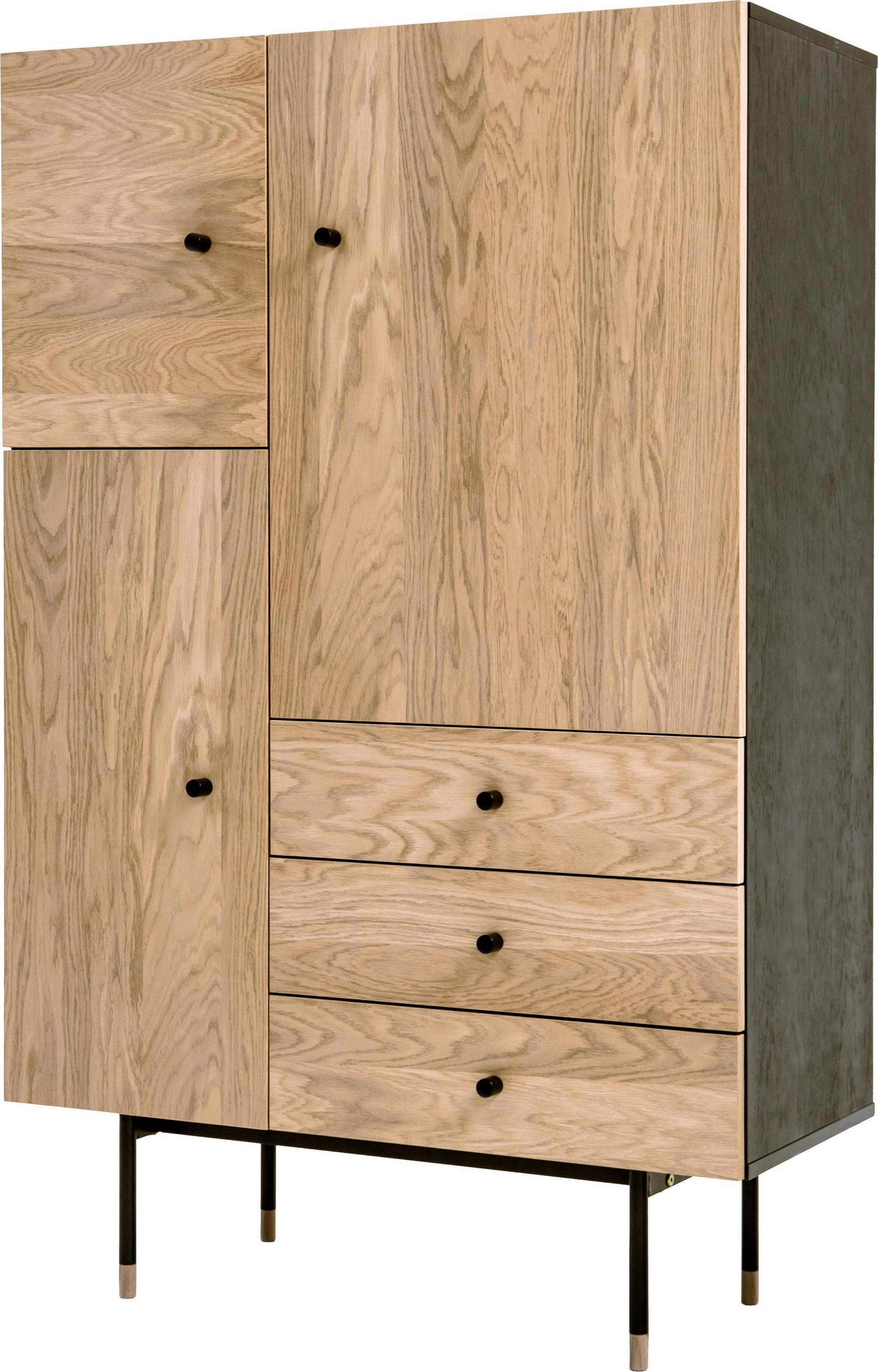 Woodman Highboard »Jugend Kommode«, Stauraumschrank mit Soft Close Funktion, Breite 90 cm, FSC®