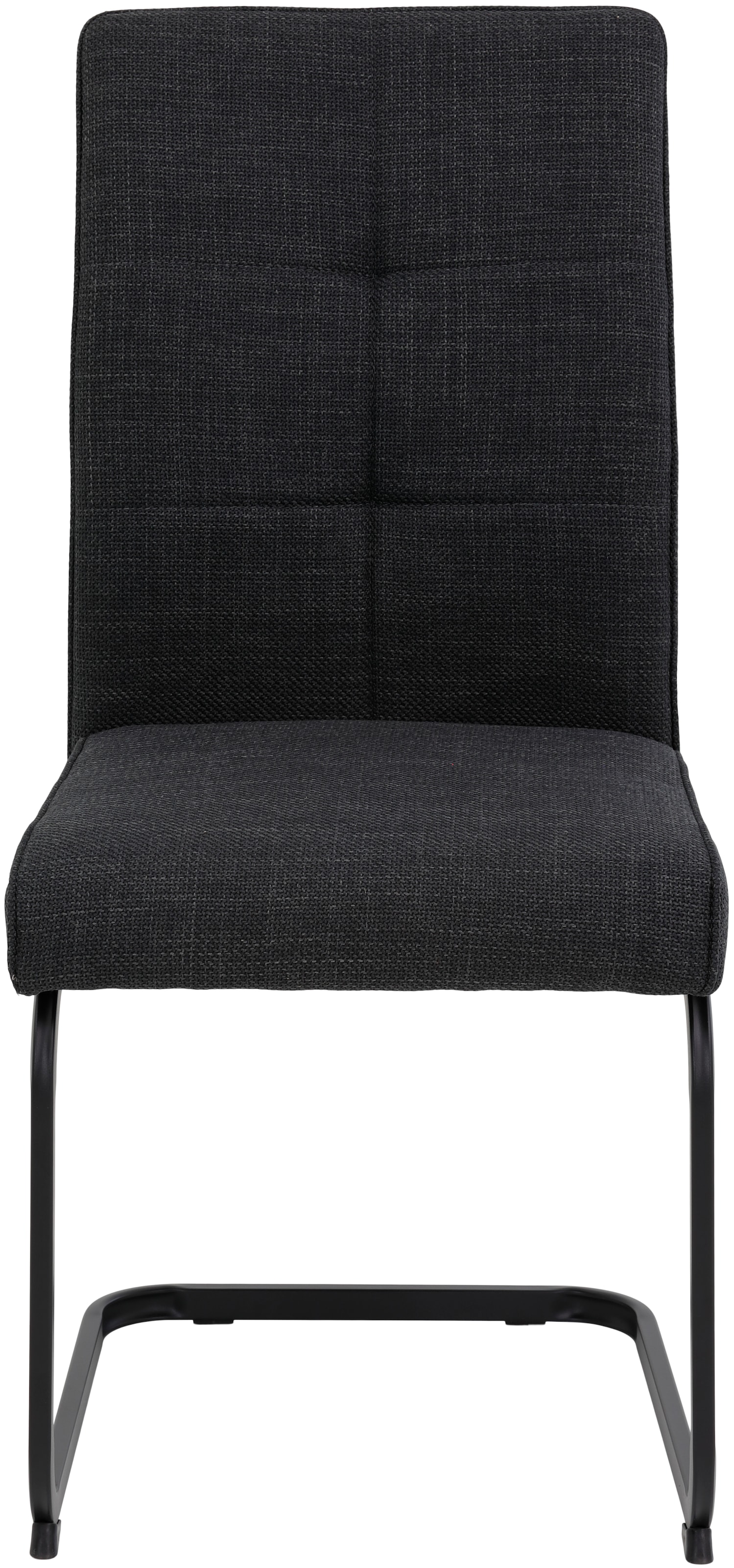HELA Freischwinger »Freischwinger TOLEDO mit Komfortsitz, gepolstert, Bezug Microfaser«, (Set), 4 St., Webstoff, Esszimmerstuhl, pflegeleicht, Vierkantrohrgestell pulverbeschichtet