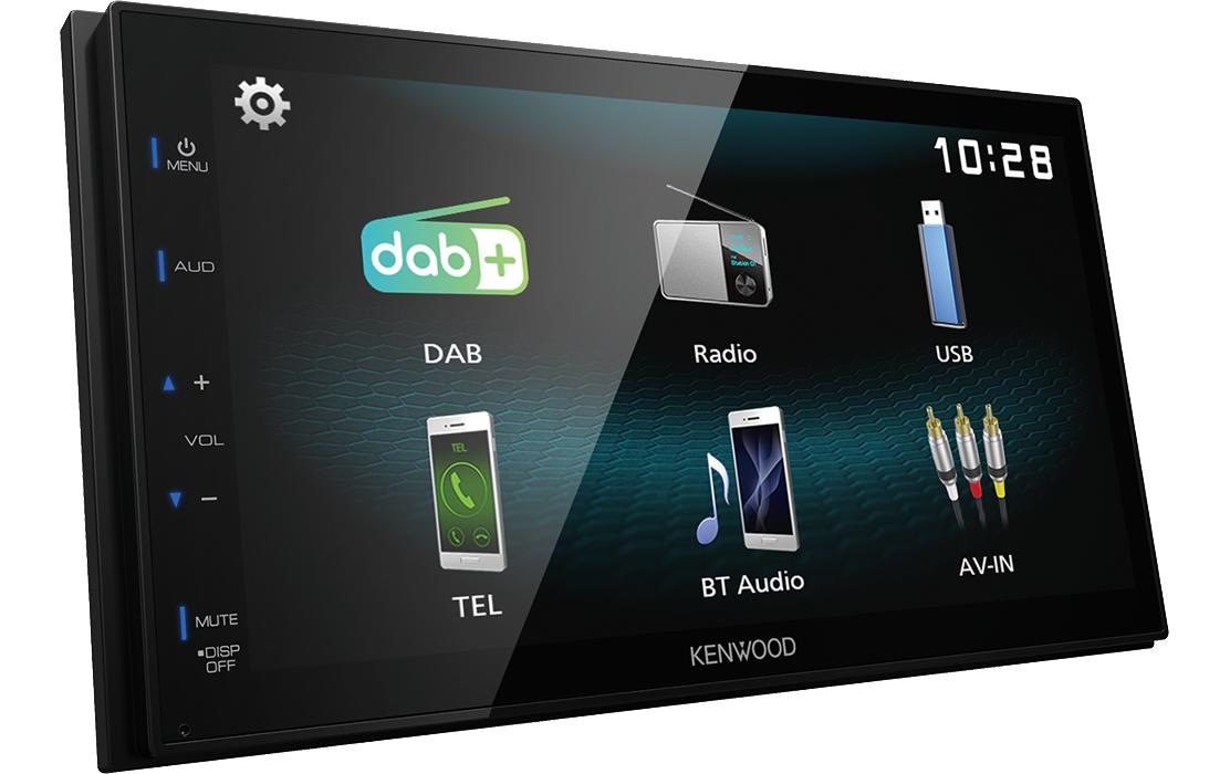 Kenwood Autoradio »DMX125DAB 2 DIN«, (Bluetooth FM-Tuner-Digitalradio (DAB+) 200 W)