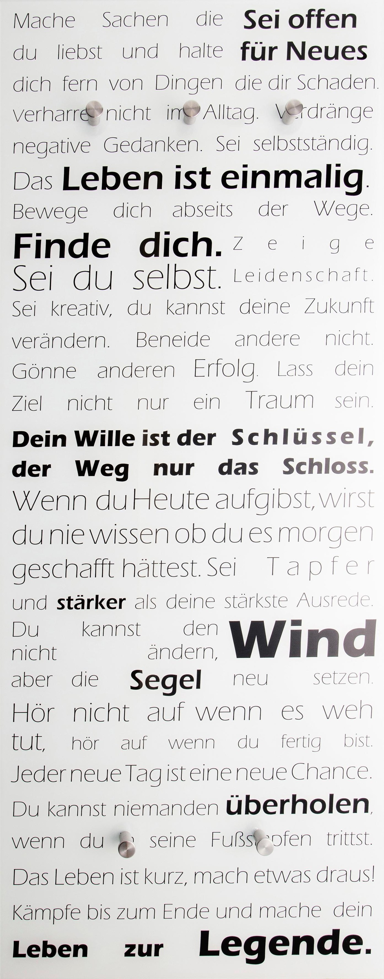 Image of Spiegelprofi GmbH Garderobenleiste »Leben« bei Ackermann Versand Schweiz