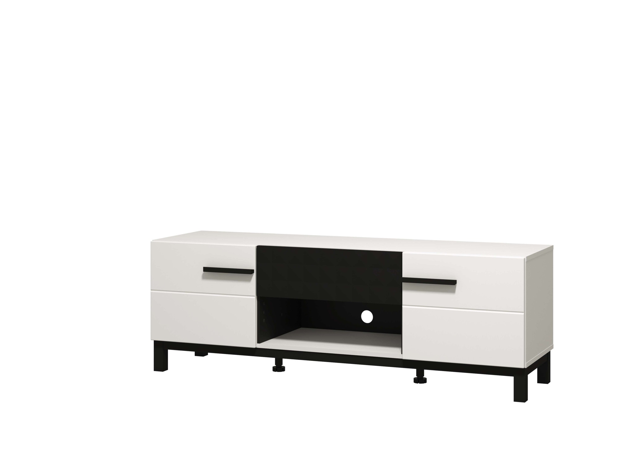 Home affaire Lowboard »Sarthe, Breite 147,5 cm TV- Lowboard, TV-Schrank, TV-Ständer«, TV-Kommode, Modernes Design, mit Schublade in toller 3D-Optik