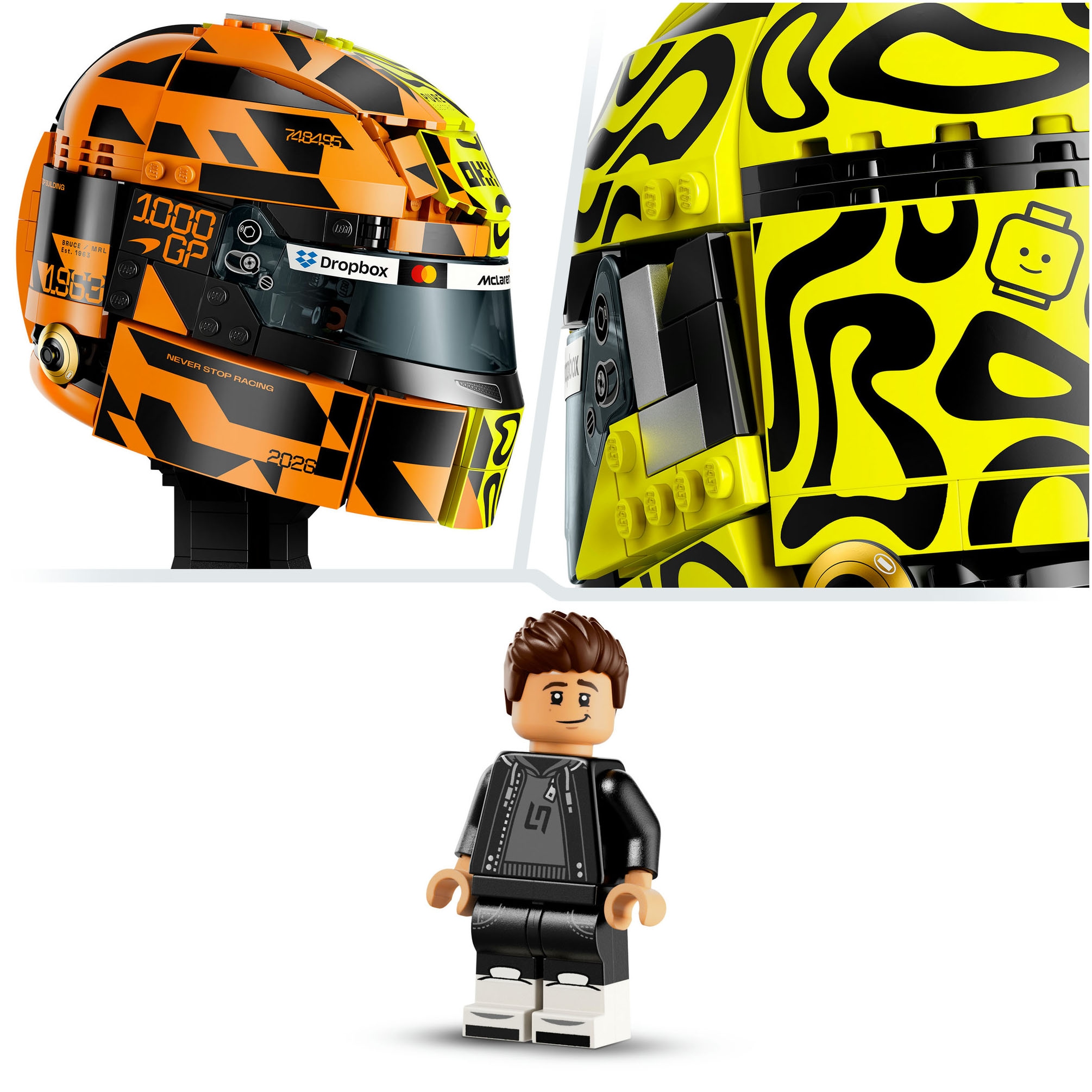 LEGO® Konstruktionsspielsteine »McLaren Mastercard F1® Team Lando Norris’ Helm (43023)« LEGO Editions Formular 1