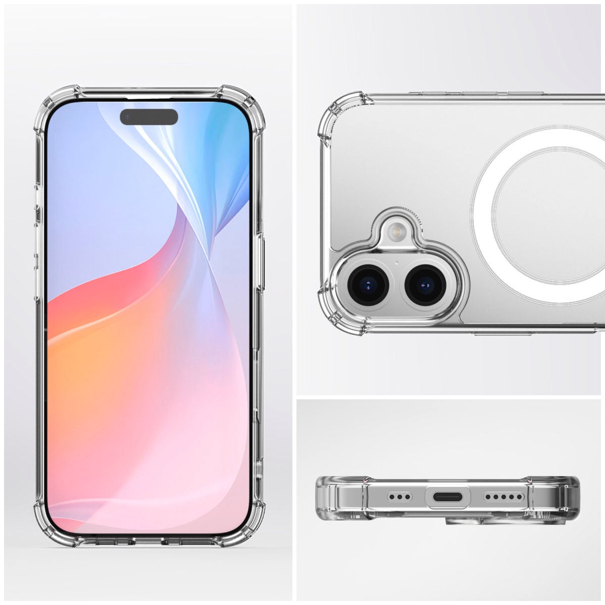 4smarts Handyhülle »Hybrid Case Ibiza für Apple iPhone 16«, Backcover, Schutzhülle, Handyschutzhülle, Case, Schutzcase, stossfest