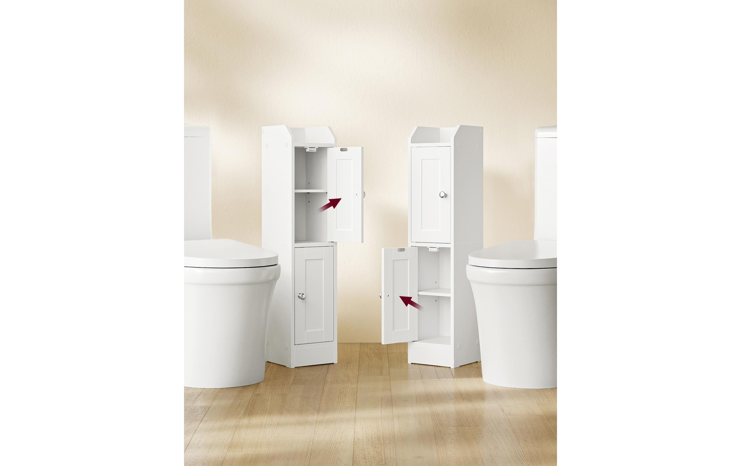 VASAGLE Commode »Landhausstil 20 x 80 cm«