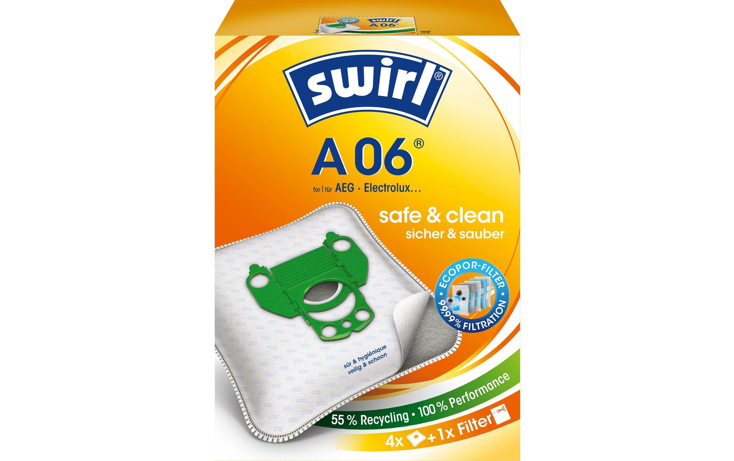 Image of Swirl Staubsaugerbeutel "A 6 4 Stück"