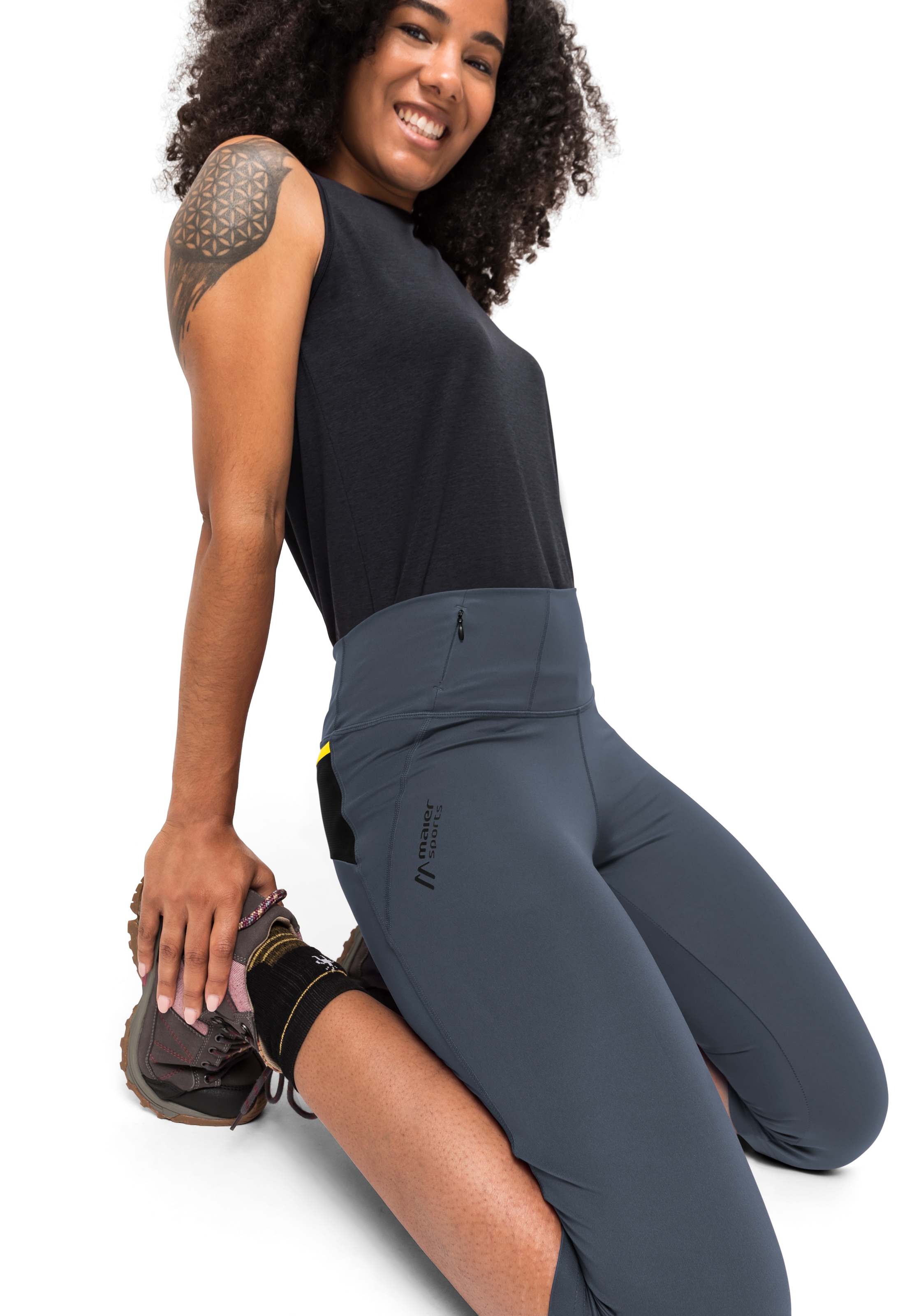 Maier Sports Caprihose »Arenit Capri W«, Damen 3/4 Wanderhose, elastische Outdoor Tight, Trekking-Hose