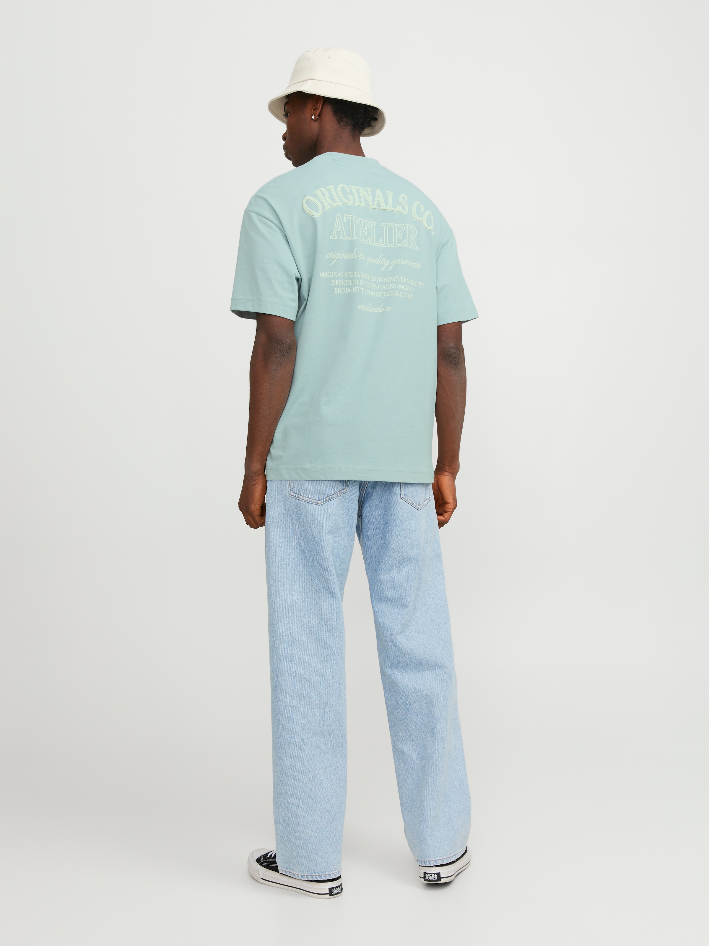 Jack & Jones Oversize-Shirt »JORSANTORINI BACK TEE SS CREW NECK SN«