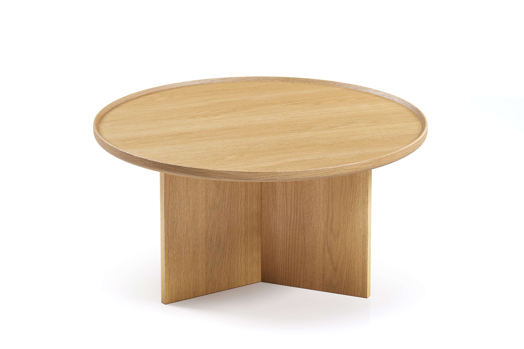 Woodman Table basse »Cala« 83/83/42 cm,  Breite 83 cm, rund, Tischplatte aus massiver Eiche, FSC® zertifiziert