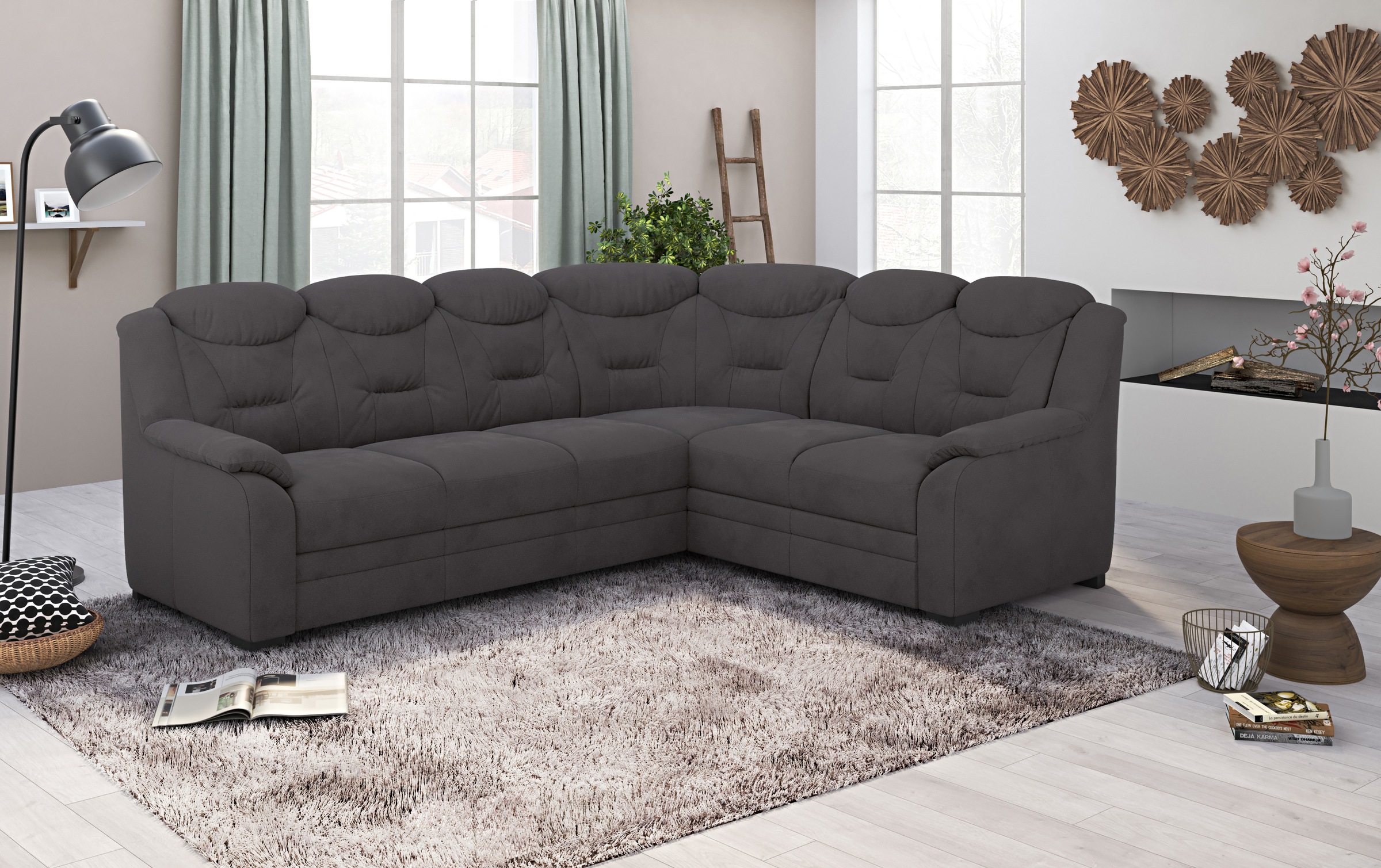 COTTA Ecksofa »Marcus L-Form«, wahlweise mit Bettfunktion & Stauraum