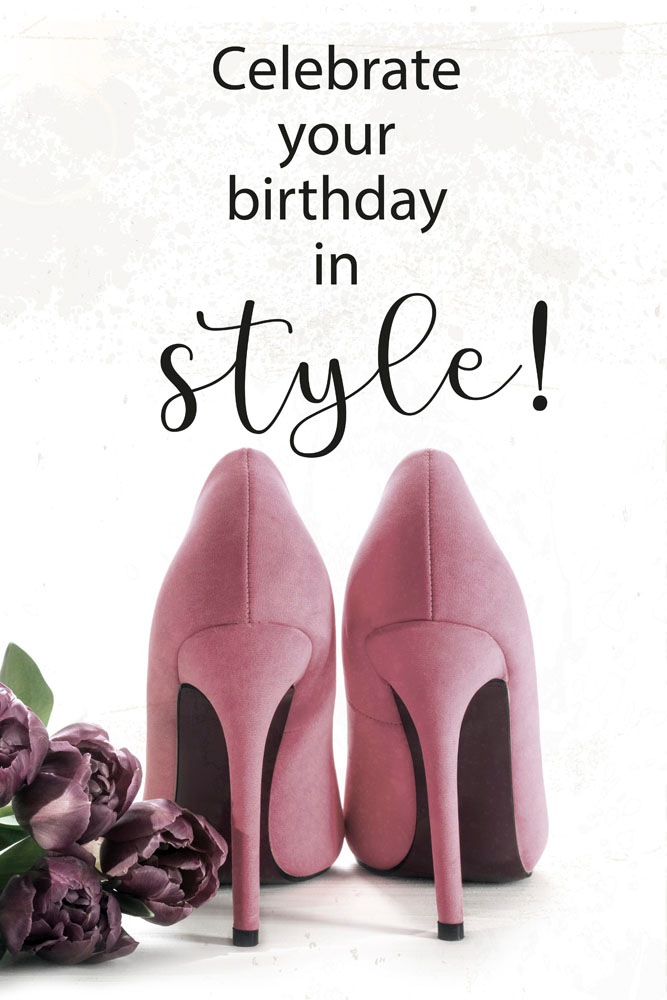 Image of queence Metallbild "Style" Schriftzug Schuh Schuhe Sprüche Sprüche & Texte 1 Stk. tlg. Stahlschild, Blechschild, Sprüche, Texte, Geburtstag