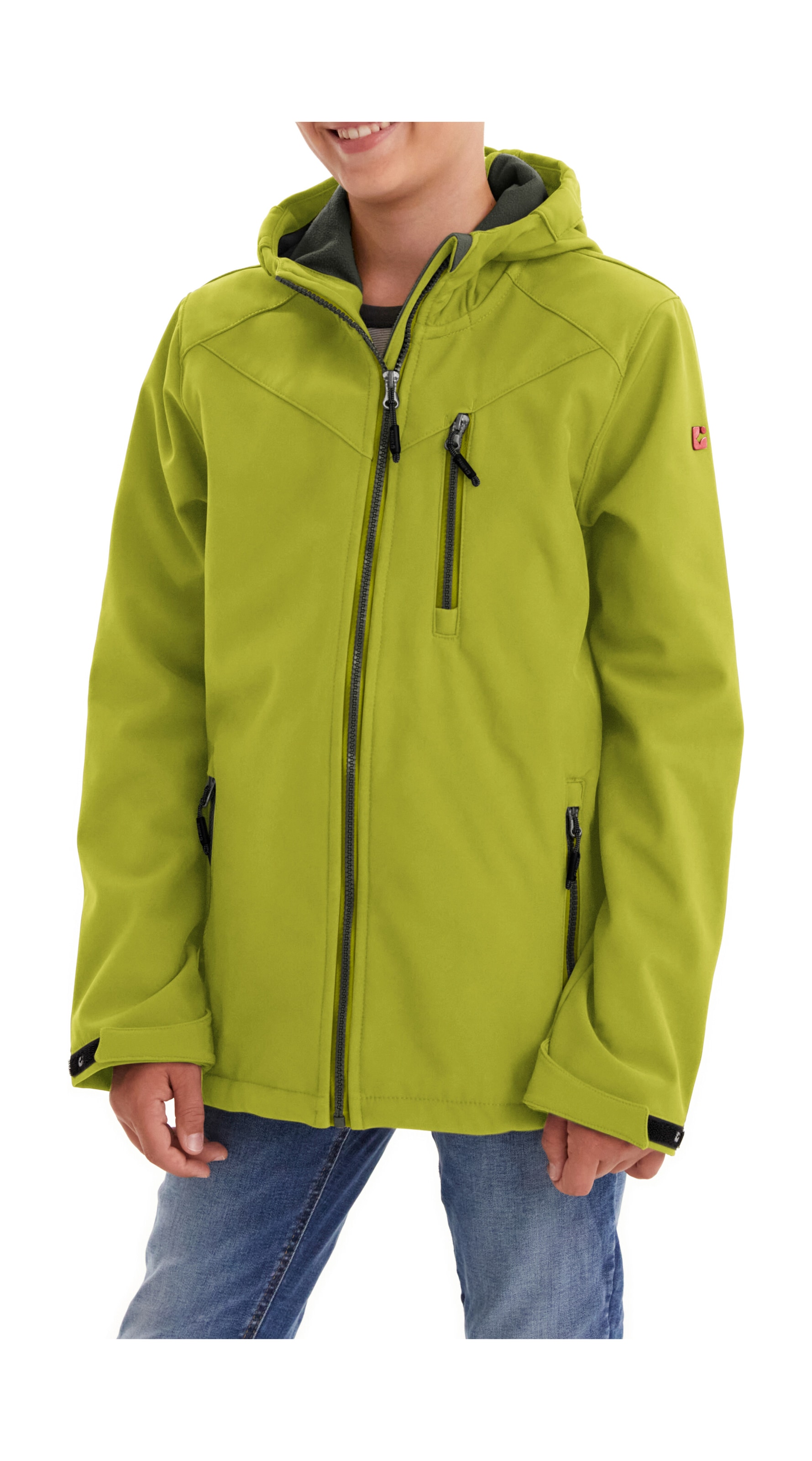 Killtec Softshelljacke »Boys Softshelljacke«, Wasserabweisende Softshelljacke mit Kapuze, Fleece und PFAs-frei