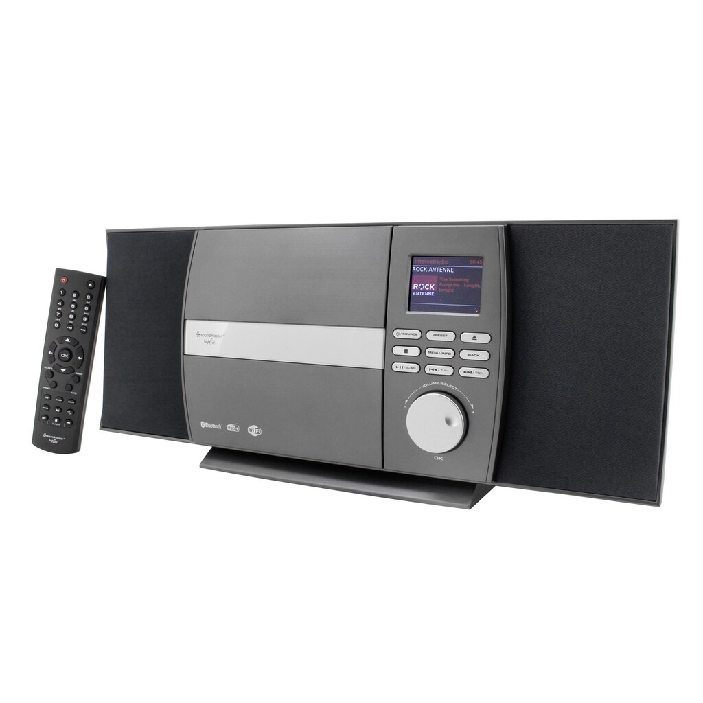 Soundmaster CD-Radiorecorder »ICD1010«, (Bluetooth-WLAN Digitalradio (DAB+)-FM-Tuner-Internetradio)
