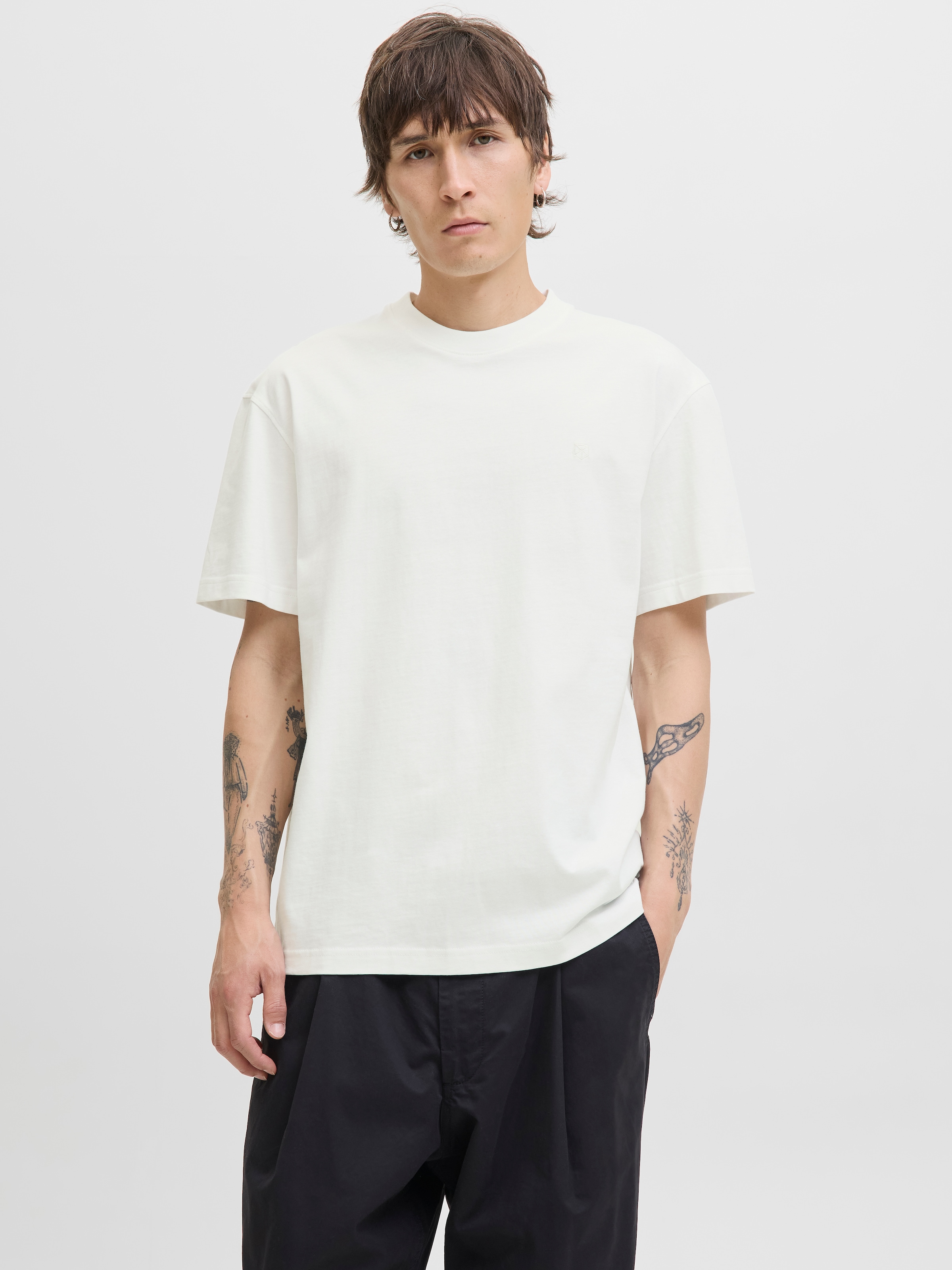 Jack & Jones Rundhalsshirt »JPRCCLOGAN SS TEE CREW NECK SN«