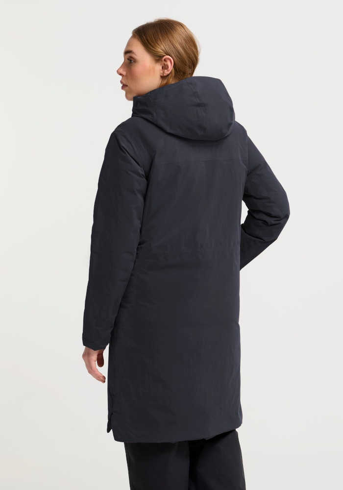 Jack Wolfskin Manteau en duvet »FIORA BAY COAT W RDS« Pour activités sportives de plein air et randonnée, coupe longue