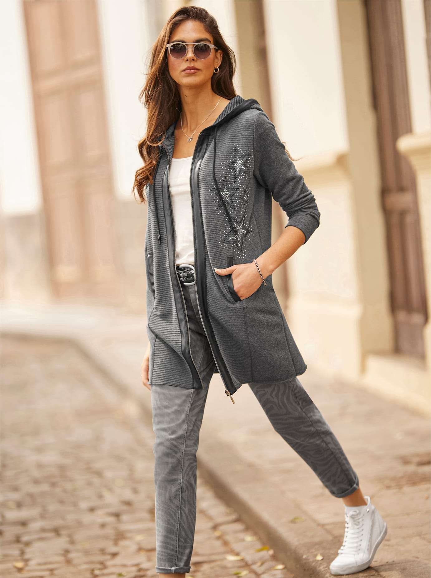 Image of heine Shirtjacke "Sweatshirtjacke" 1 Stk.
