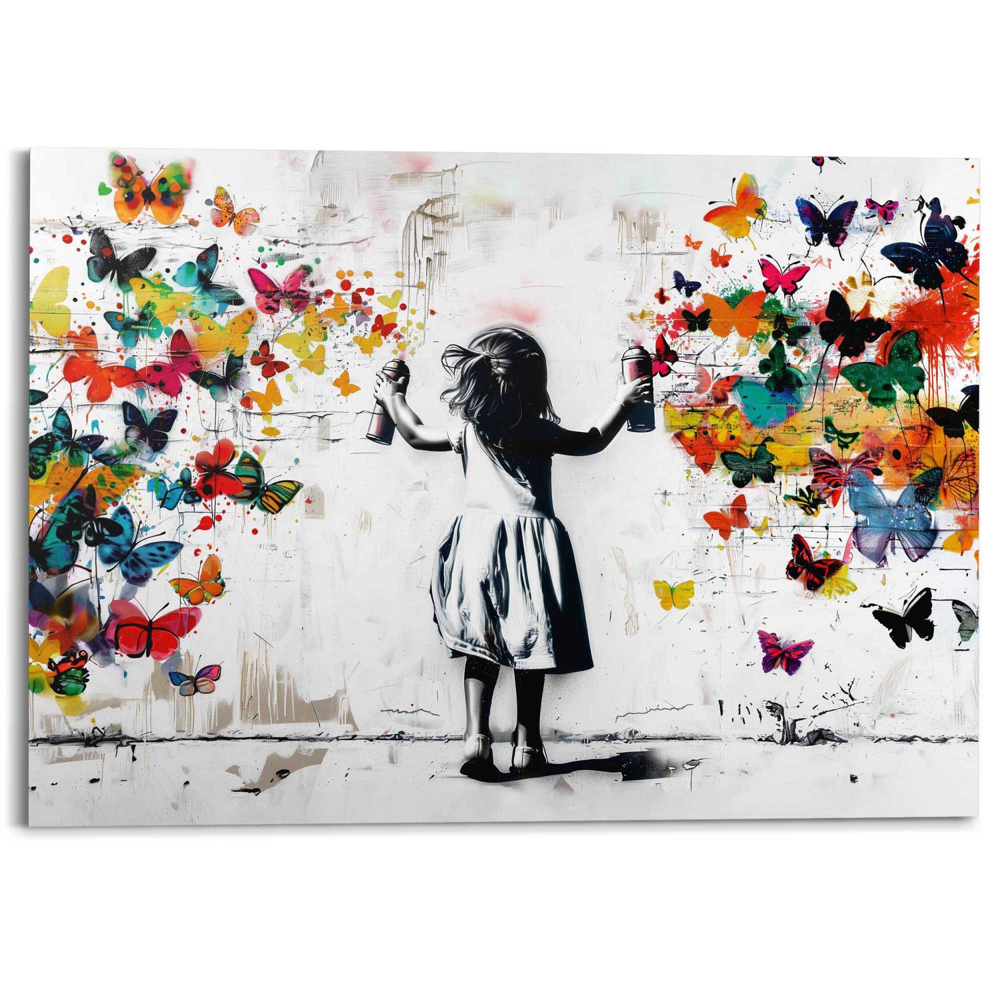 Image of Reinders Deco-Panel "Graffiti-Blumen" Teenager Zimmer - Mehrfarbig - MDF - Street Art - 140x100 cm