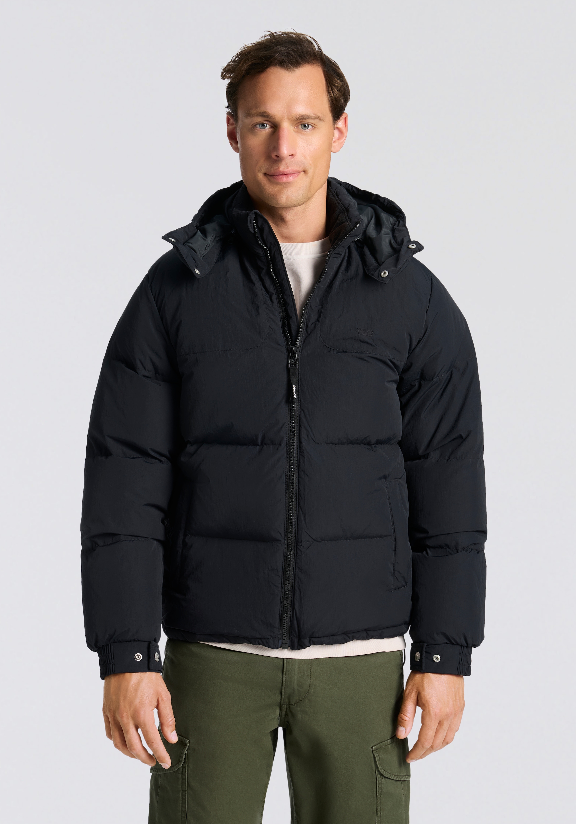 Levi's® Steppjacke »ROCKRIDGE SHORT PUFFER« mit Kapuze Winterjacke