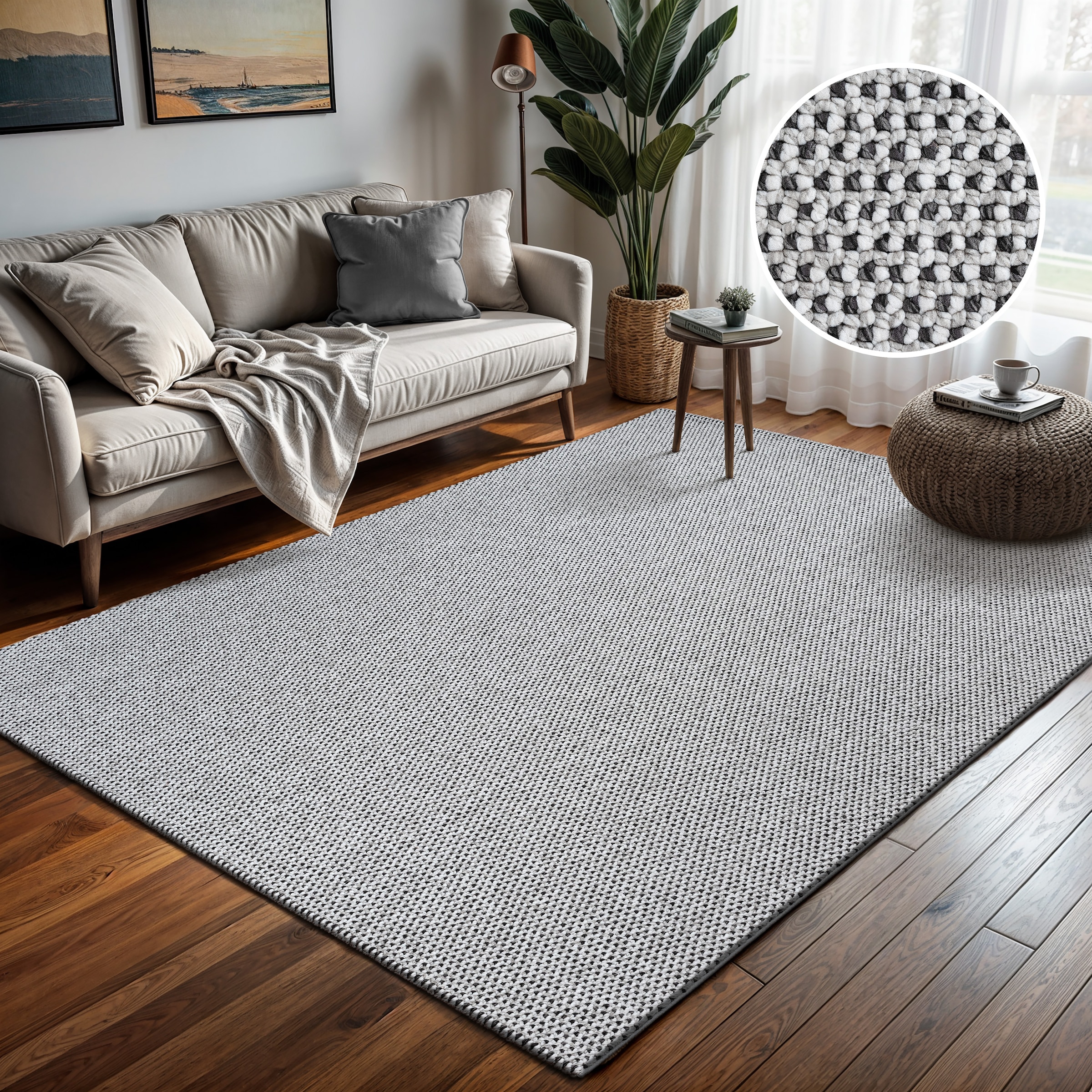 Image of Sanat "Lora Plus, auch als Läufer" rechteckig 5 mm Höhe Kurzflor, uni, gekettelt, Wohnzimmer, Kinderzimmer