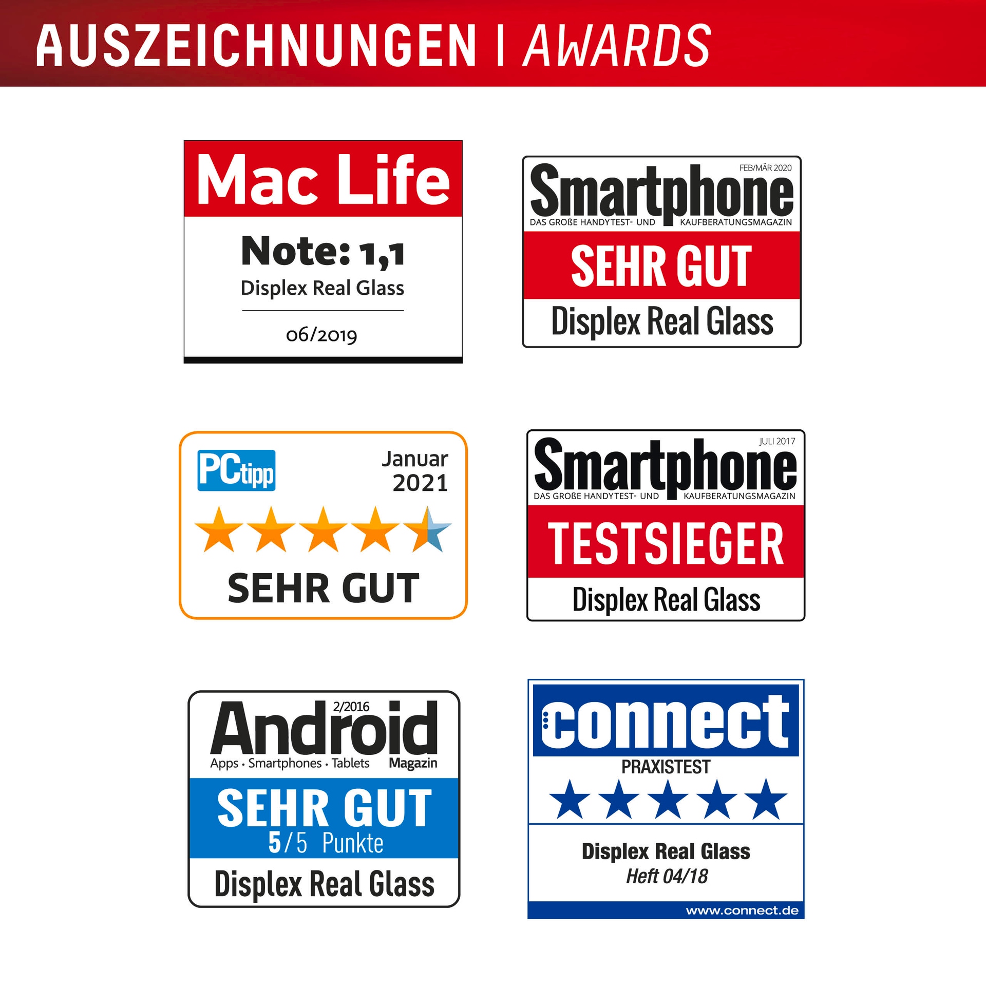 Displex Displayschutzglas »Real Glass Screen Protector inkl. Case«, für Samsung Galaxy S25 Edge, Displayschutzfolie, Schutzfolie, Bildschirmschutz, kratz- & stossfest