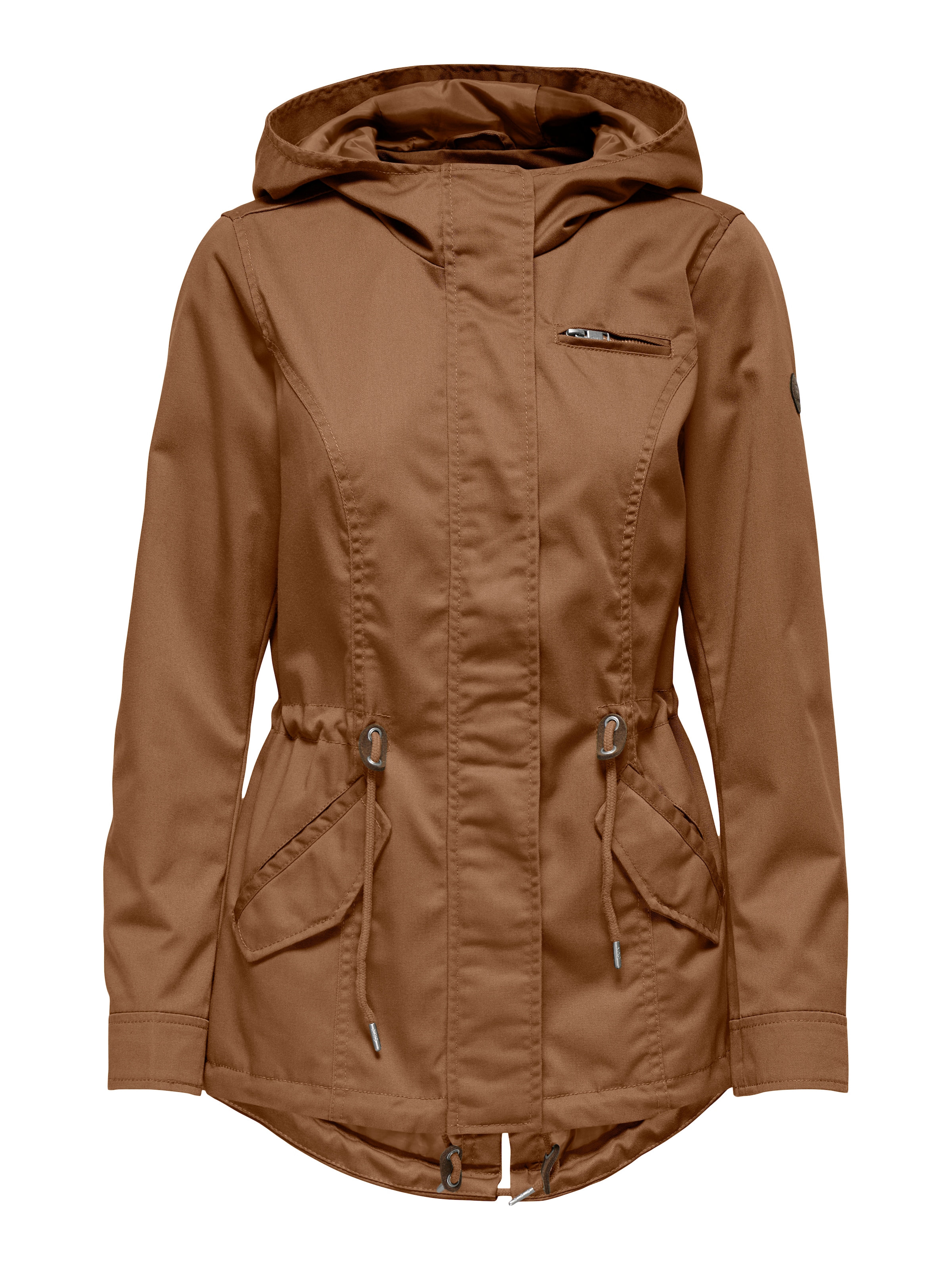 ONLY Parka »ONLLORCA LIFE CANVAS PARKA CC OTW«, mit Kapuze, mit Kordelzug in der Taille