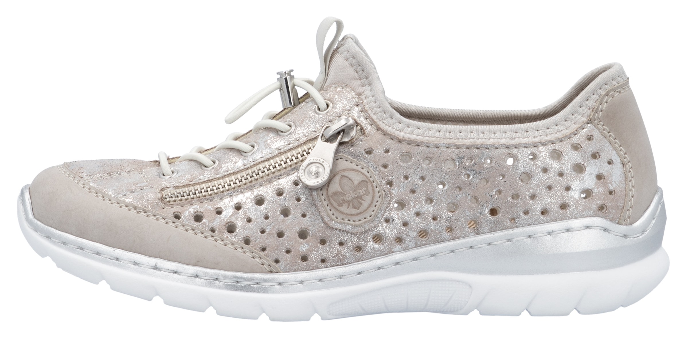 Rieker Slip-On Sneaker  , Schlupfschuh, Freizeitschuh, Halbschuh mit Schnellverschluss