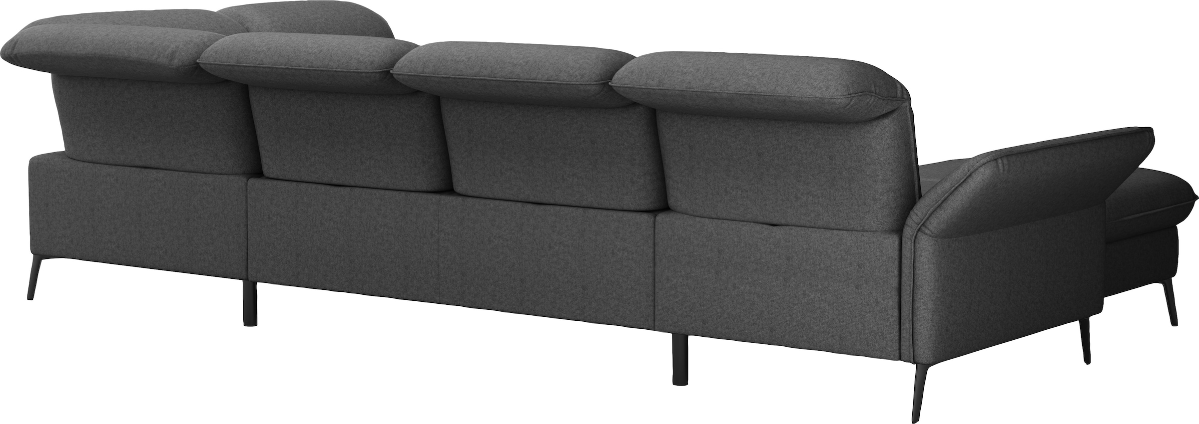 sit&more Wohnlandschaft »Emely, inkl. Sitztiefenverstellung«, wahlweise mit Bettfunktion,Bettkasten,Kopf- & Armteilverstellung