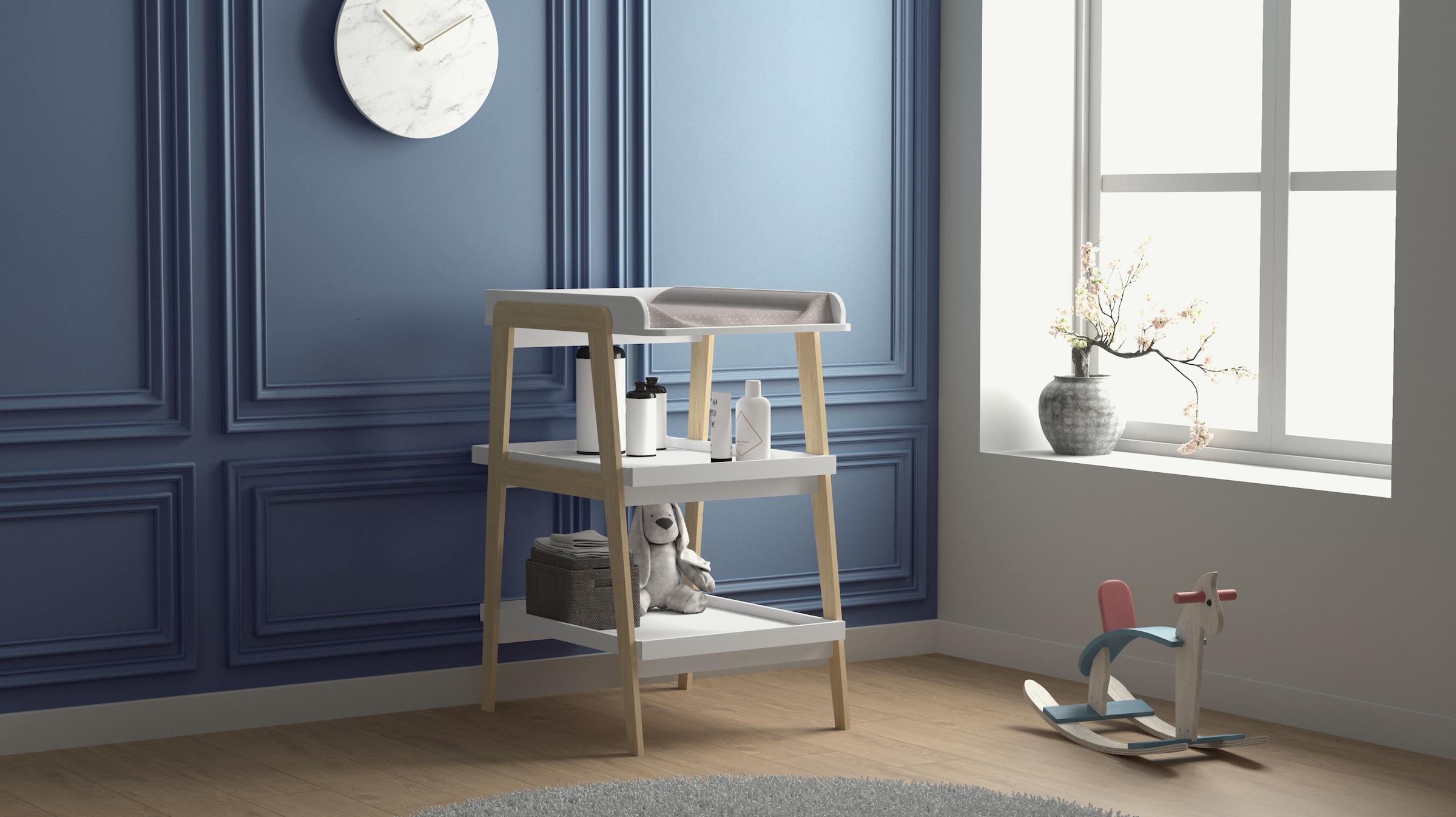 Demeyere GROUP Commode à langer »Tsuga« Wickelkommode PRAKTISCHE DESIGN 58 cm
