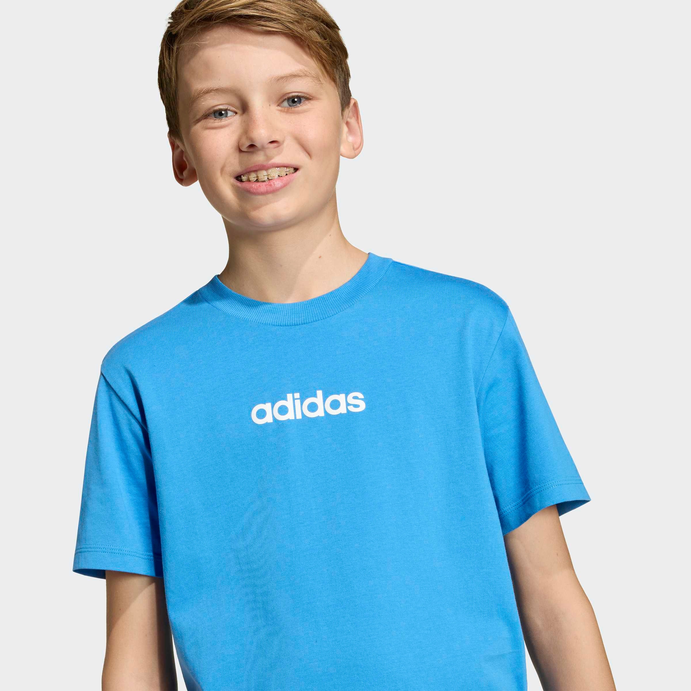 adidas Sportswear T-shirt »ESSENTIALS KIDS« Pour enfants, col rond, sans fermeture, en coton