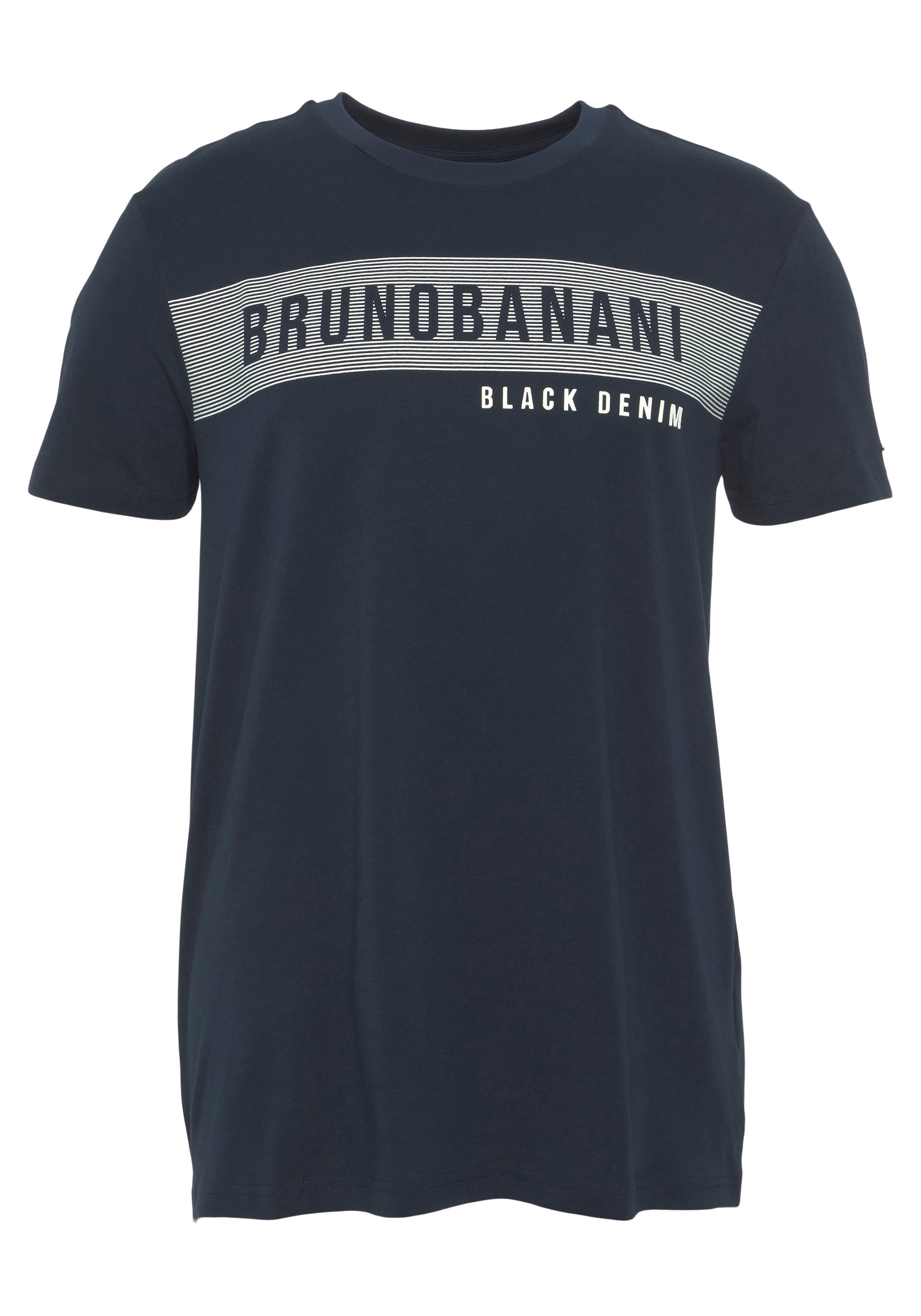 Bruno Banani T-Shirt, kurzärmelig, schmal geschnitten, Rundhalsausschnitt