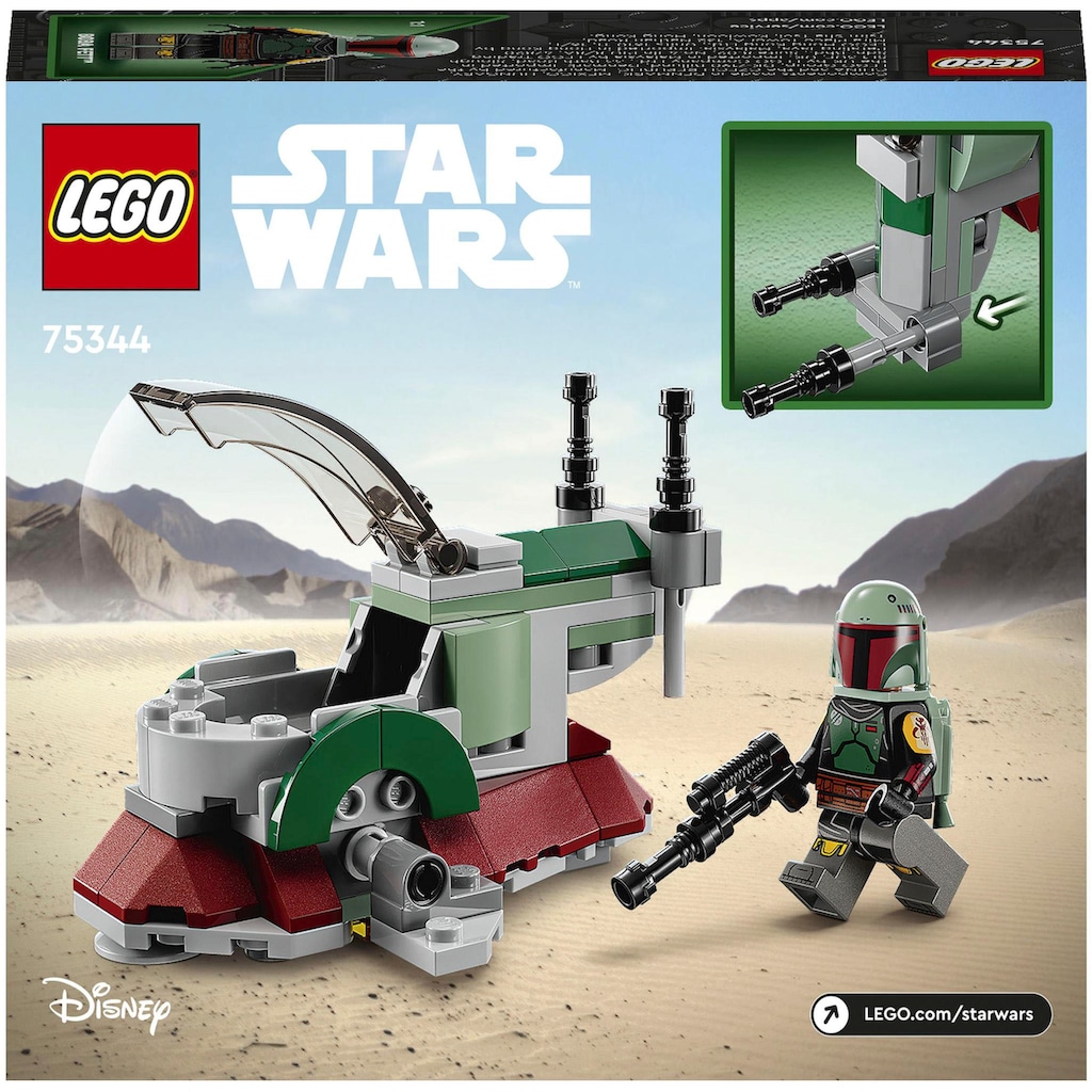LEGO® Konstruktionsspielsteine »Boba Fetts Starship™ – Microfighter (75344), LEGO® Star Wars™«