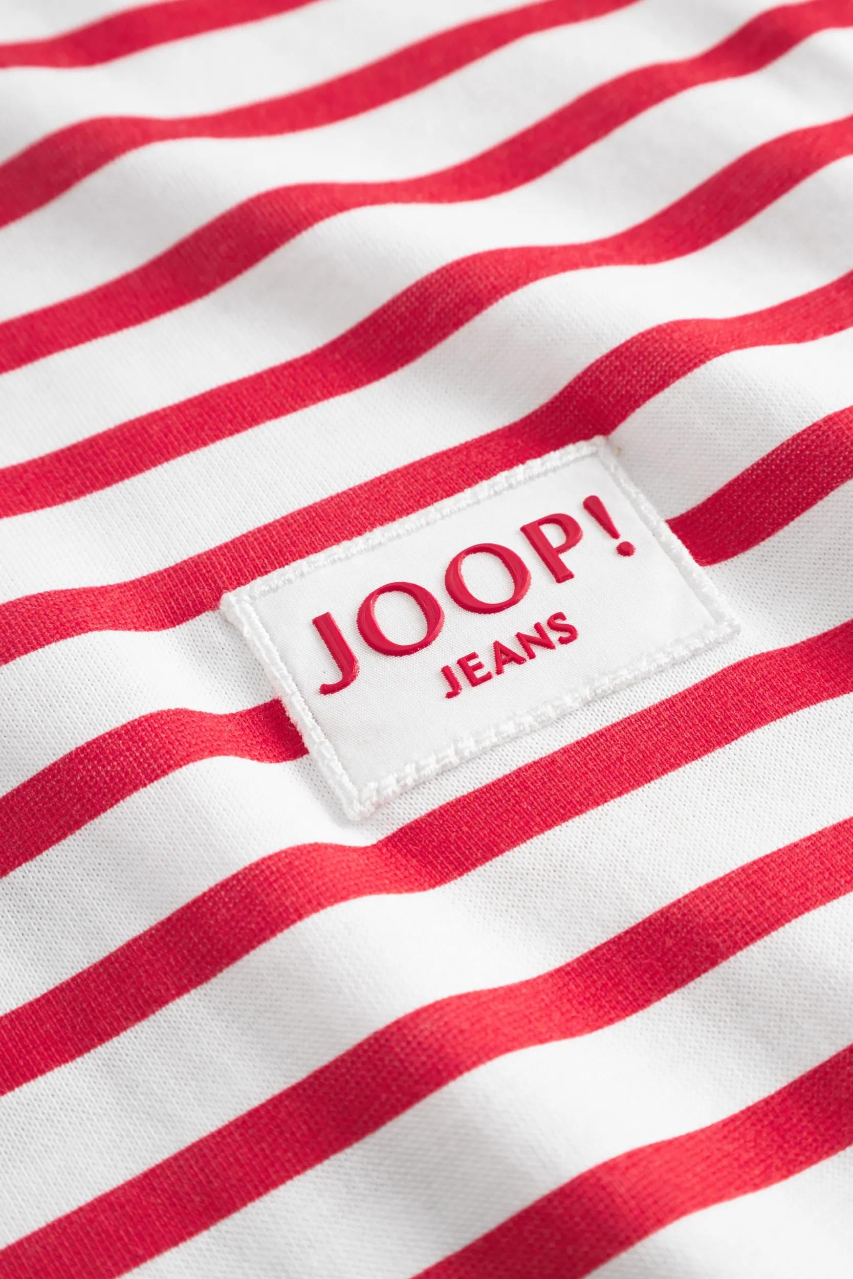 Joop Jeans T-shirt »Teele« geringelt, gerippter Rundhals