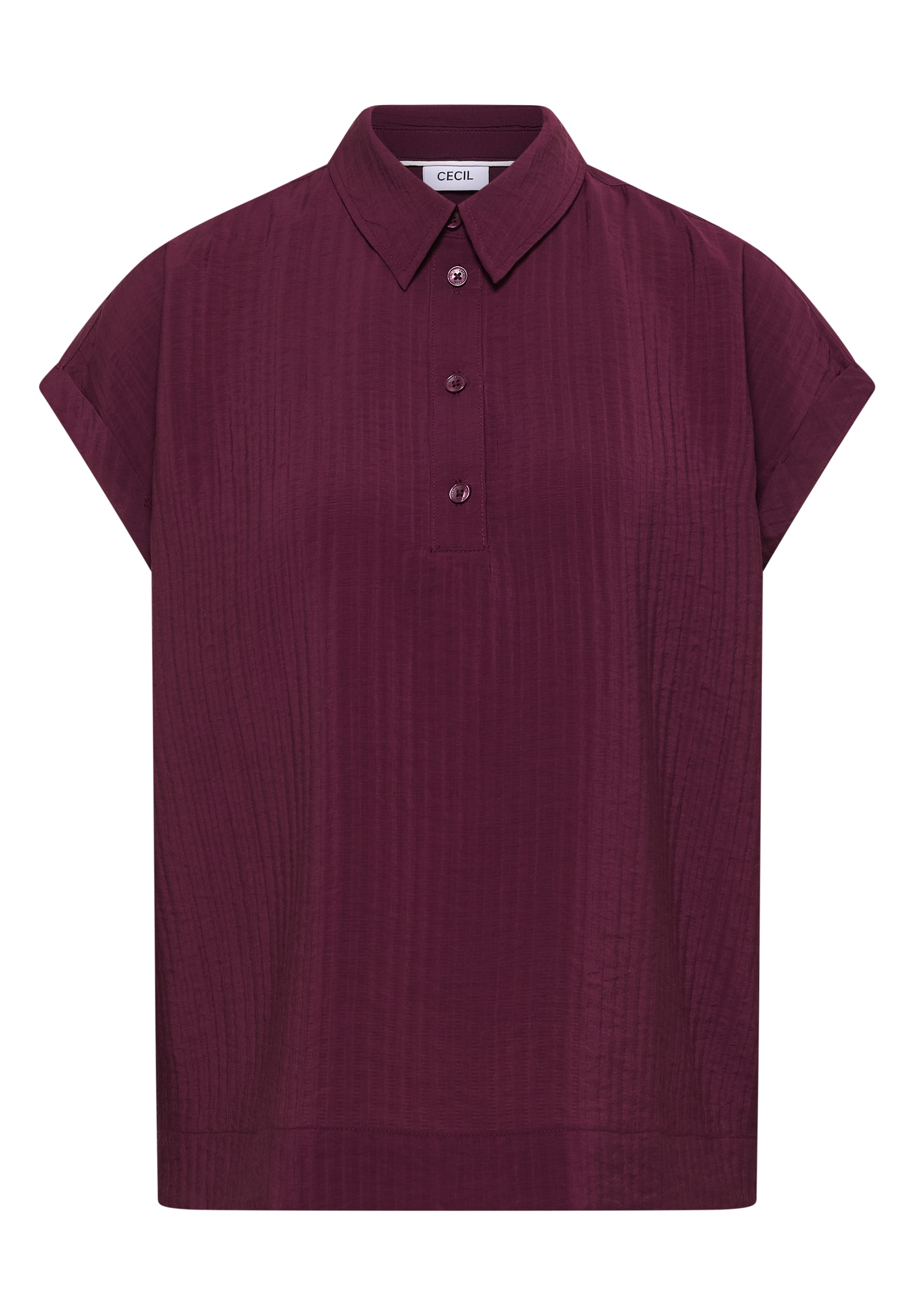 Cecil Blouse à manches courtes avec patte de boutonnage décorative