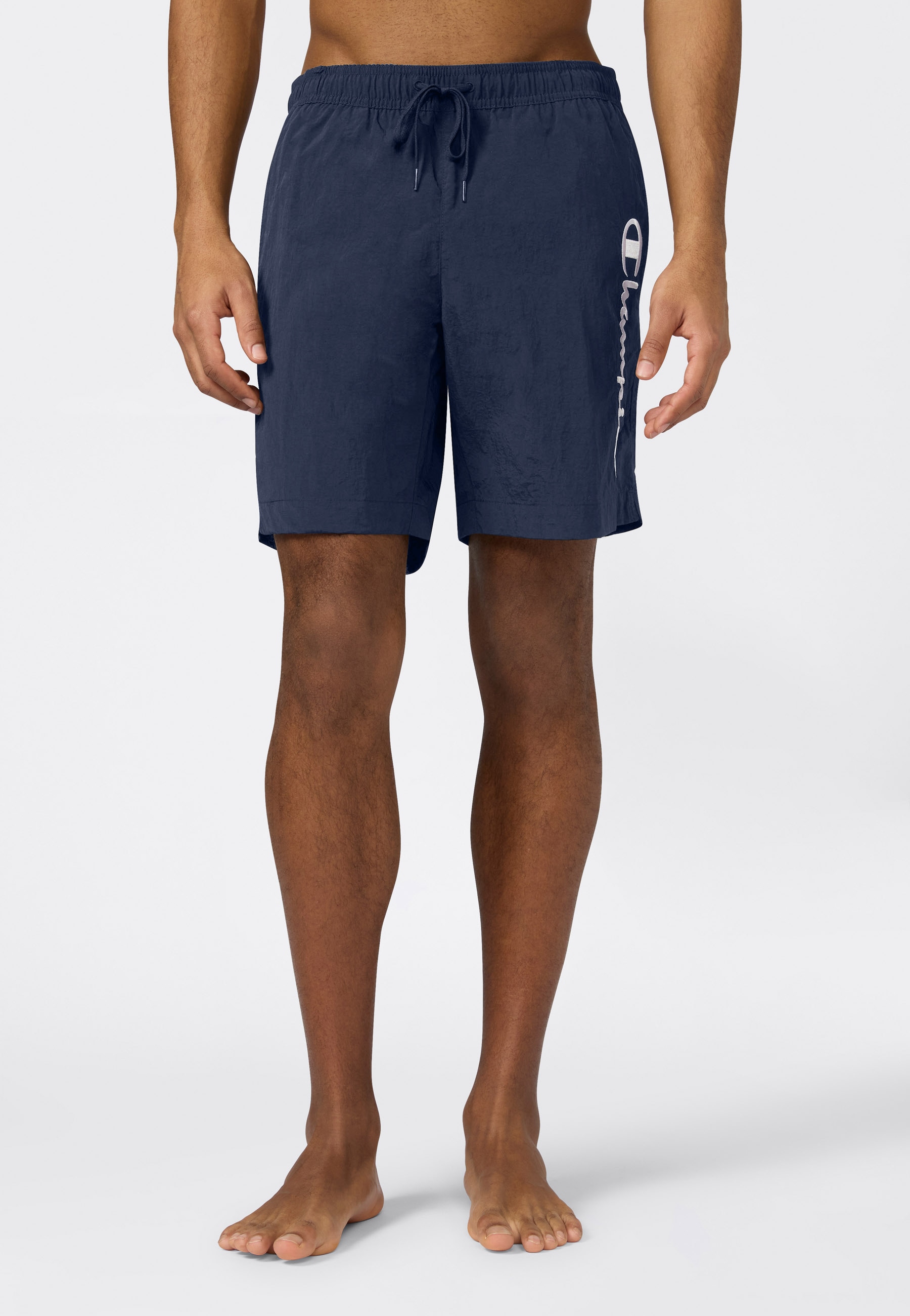 Champion Badeshorts »Beachshort Standard Fit« mit Logostickerei, unifarben, pflegeleicht, schnell trocknend