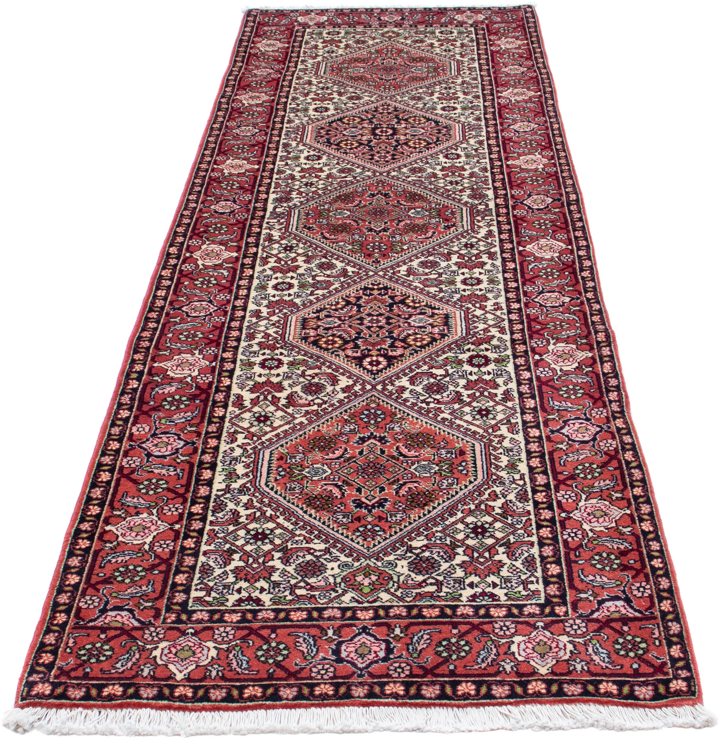 Image of morgenland Orientteppich »Perser - Bidjar - 308 x 81 cm - rot«, rechteckig, 15 mm Höhe, Wohnzimmer, Handgeknüpft, Einzelstück mit Zertifikat bei Ackermann Versand Schweiz