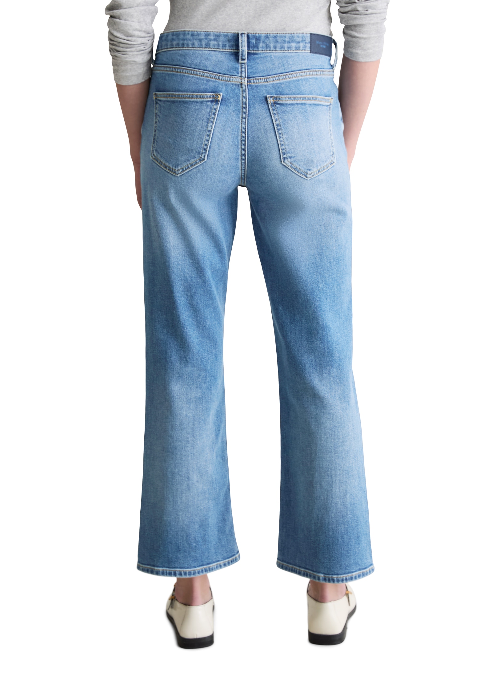 Marc O'Polo DENIM Jeans bootcut »Josina, aus Organic Cotton Stretch« hohe Leibhöhe, verkürzte Länge