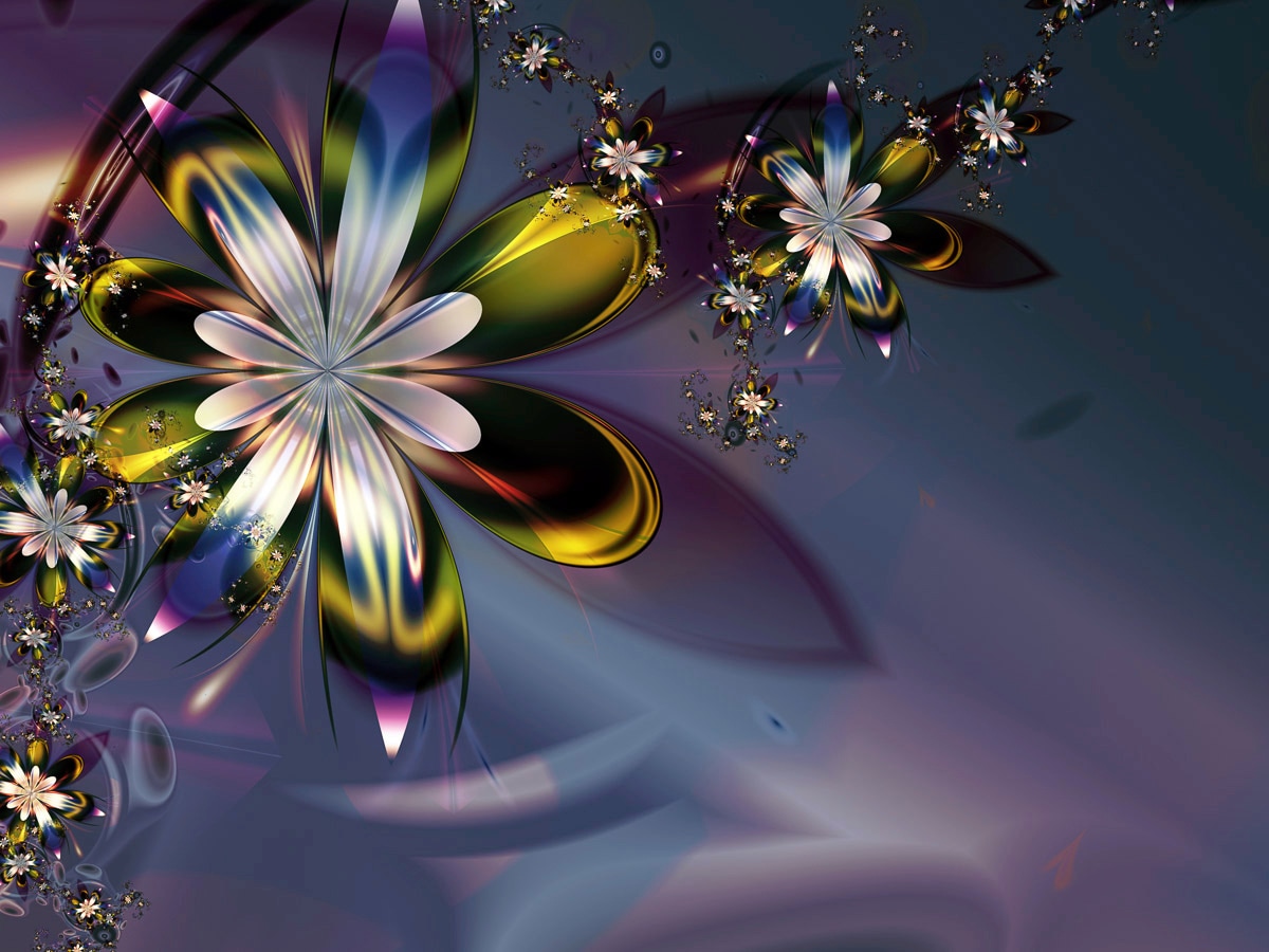 Image of Papermoon Fototapete "Abstrakt Blumen"