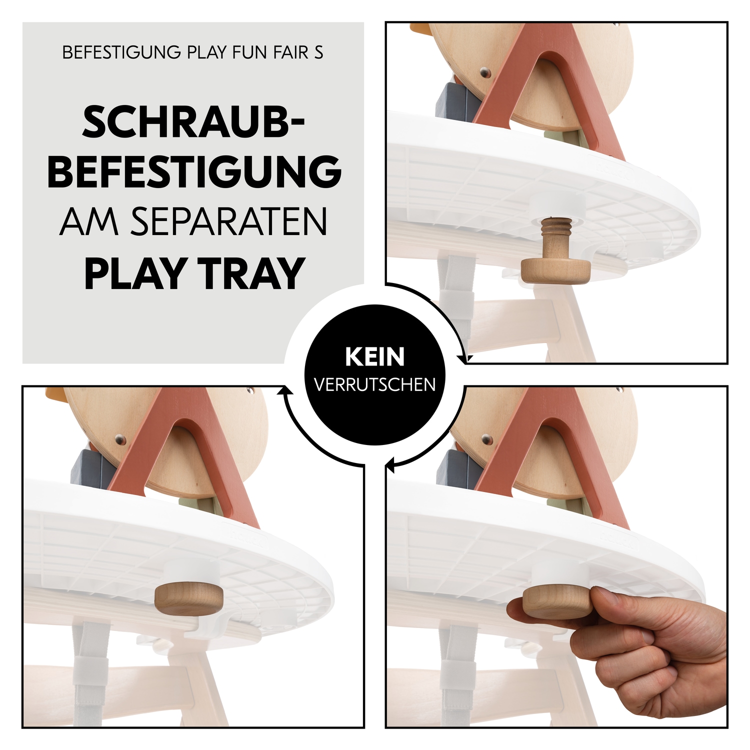 Hauck Greifspielzeug »Play Fun Fair S, hauck Animals« für Hauck Play Tray