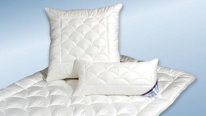 Image of Kyburz Kopfkissen »Bio Aktiv«, Füllung: Hülle: 100% Polyester Markenhohlfaser Trevira Bioactiv Kern: gefüllt mit Polyester Kügelchen, sehr gut aufschüttelbar, klumpt nicht, Bezug: 100% Baumwolle Edel Satin, (1 St.) bei Ackermann Versand Schweiz