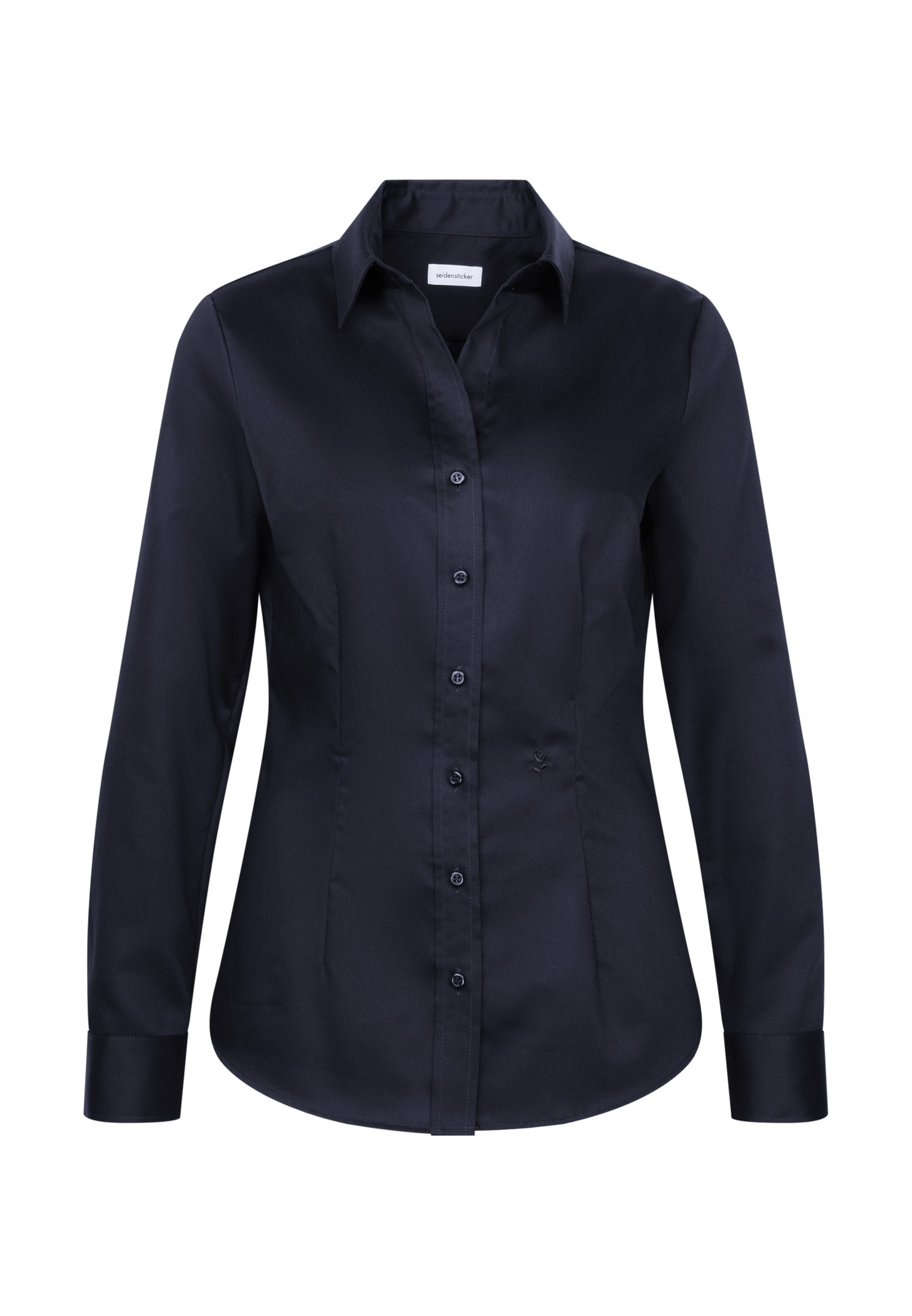 seidensticker Hemdbluse »Schwarze Rose« 1/1 Kragen Uni