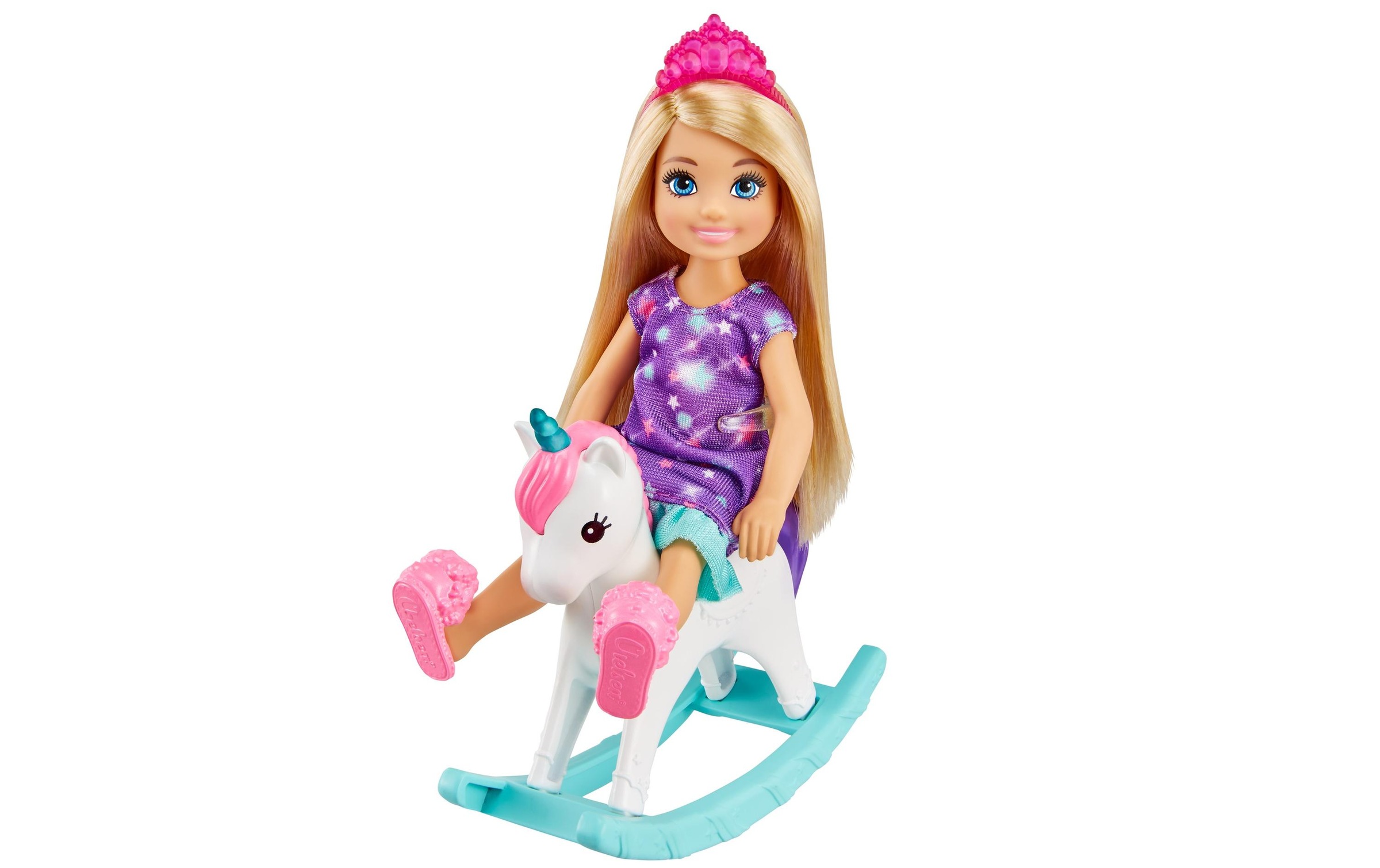 Barbie Spielfigur »Spielset Dreamtopia Chelsea Regenbogen-Schaukel«, (Set)