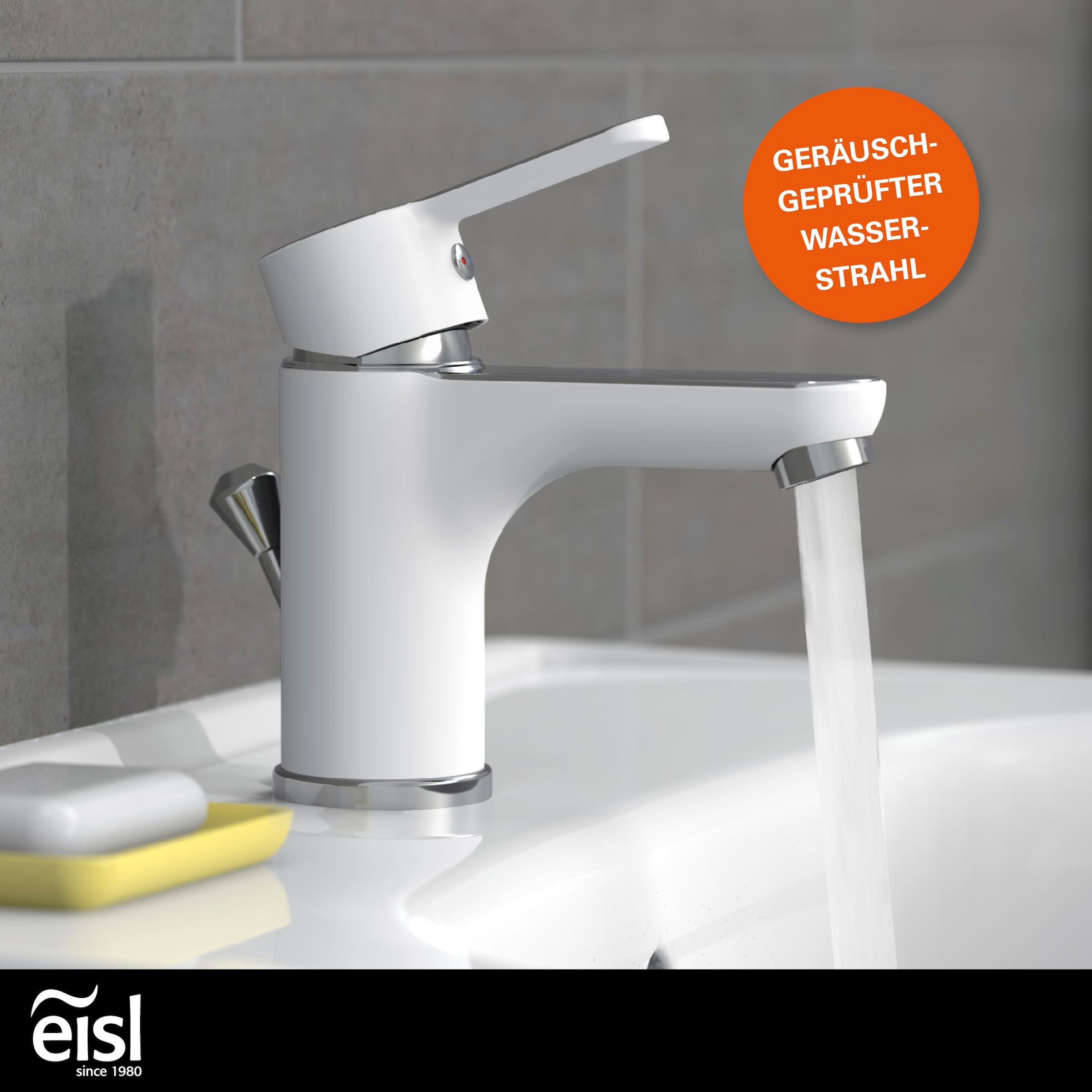Eisl Robinet de lavabo »Diziani« avec barre d'appui, robinet avec garniture d'évacuation, mitigeur