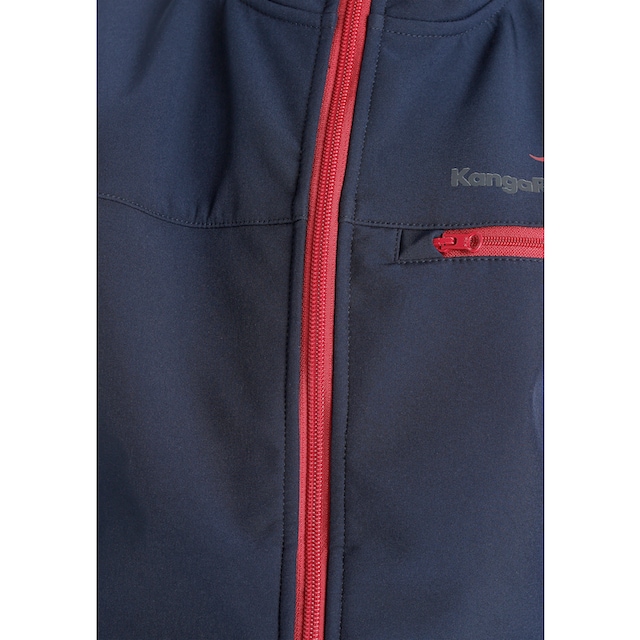 Modische KangaROOS Softshelljacke, mit Kapuze, mit kontrastfarbigen  Innenfutter und reflektierenden Details versandkostenfrei - ohne  Mindestbestellwert shoppen