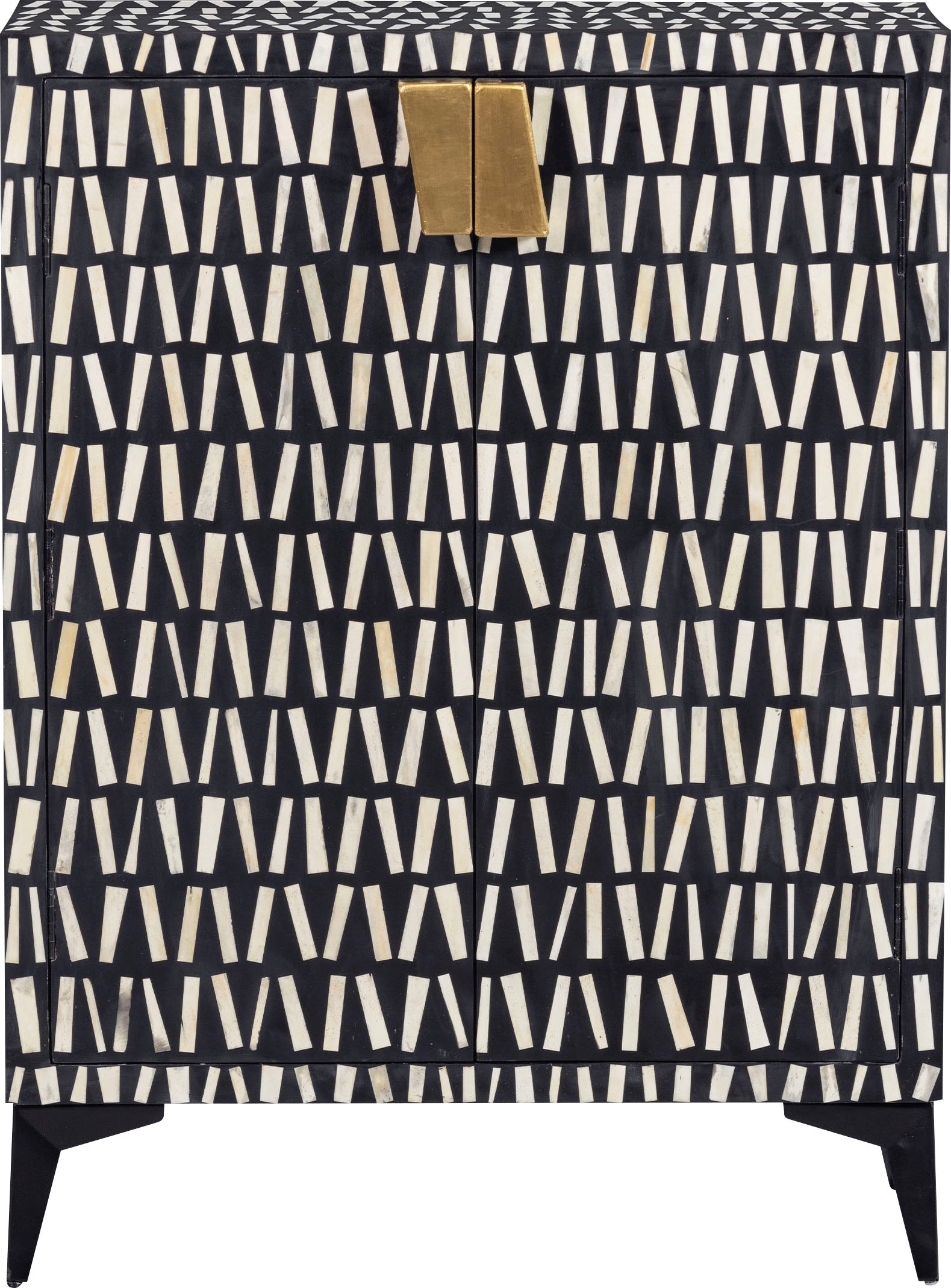 Image of WOOOD Highboard "Menne Midi-Schrank mit Metallgriffen" Kommode im stilvollem Design, H 108 cm x B 81 cm