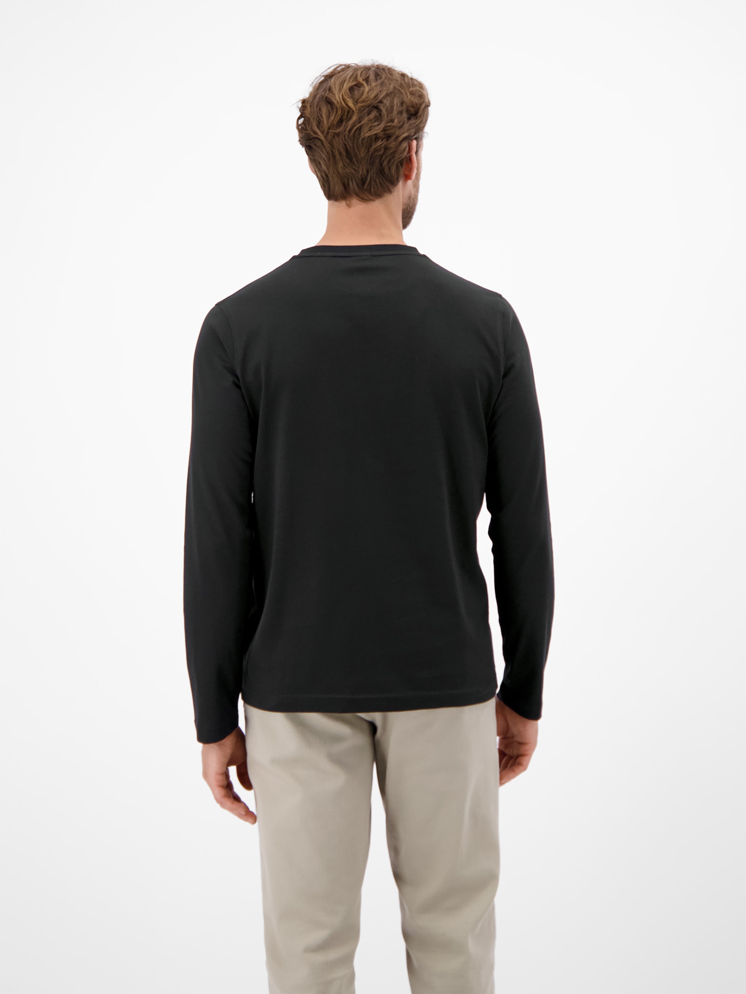 LERROS Longsweatshirt »LERROS Basic-Longsleeve«
