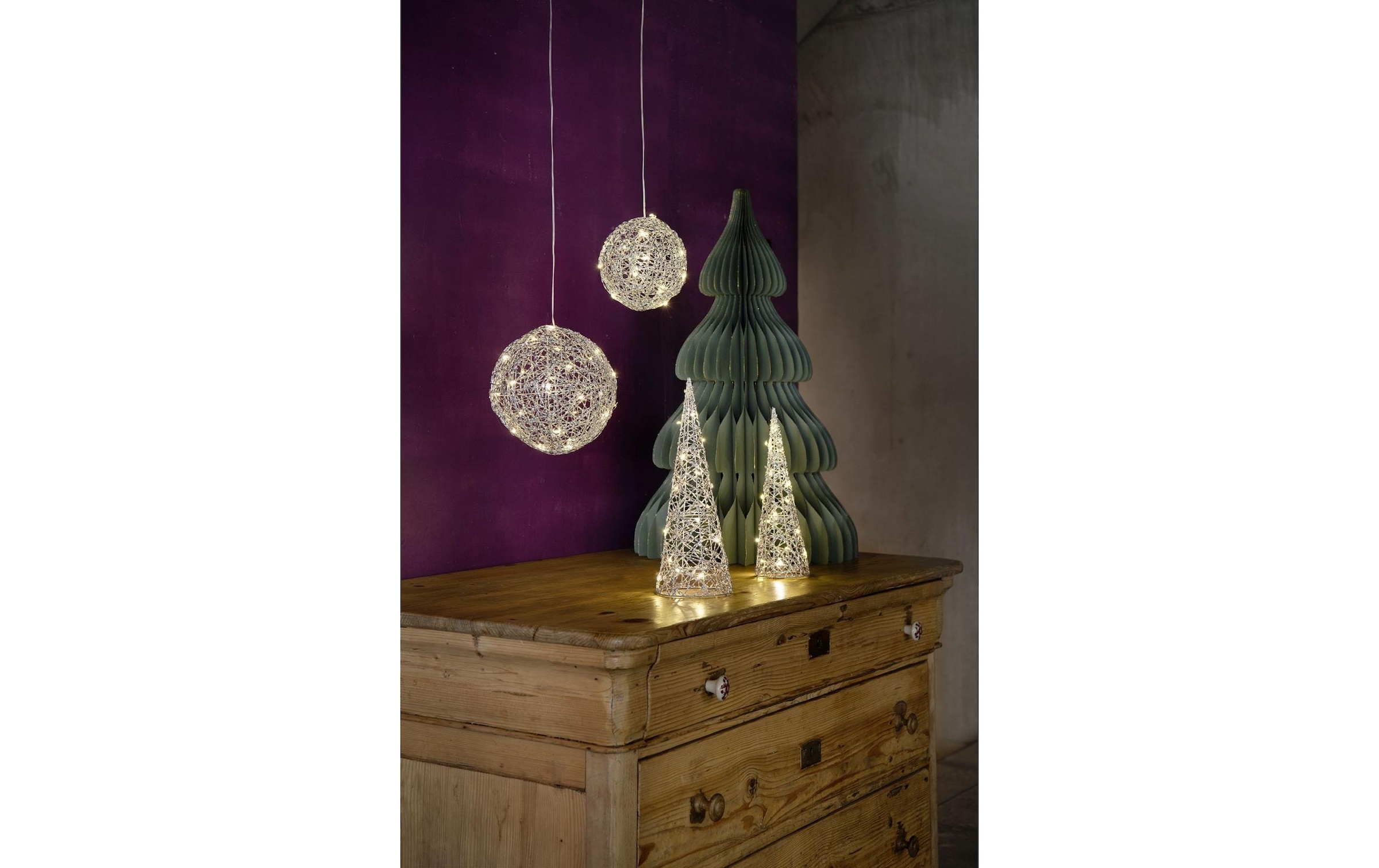 STT Figurine décorative LED »Silver Ball, 20 cm«