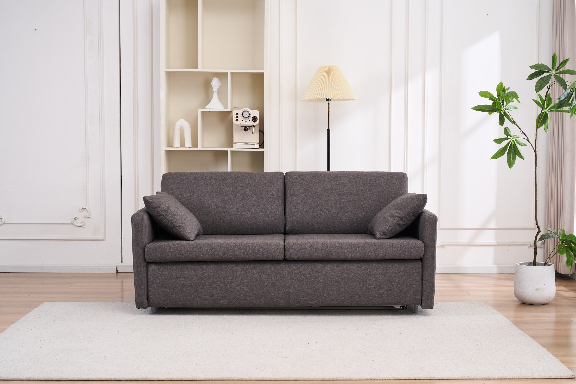 Image of ATLANTIC home collection Schlafsofa "Robin, B: 168cm, Dauerschlafsofa, inklusive Matratze" mit Matratze und Zierkissen, Dauerschläfer