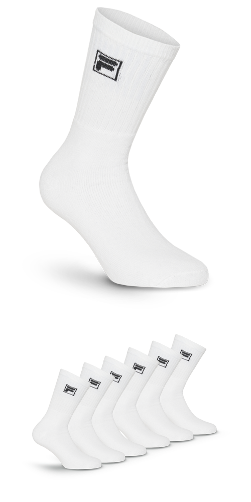 Image of Fila Sportsocken "UNISEX CREW TENNIS FULL TERRY SOCKS" 6 Stk. tlg. klassische Tennissocken