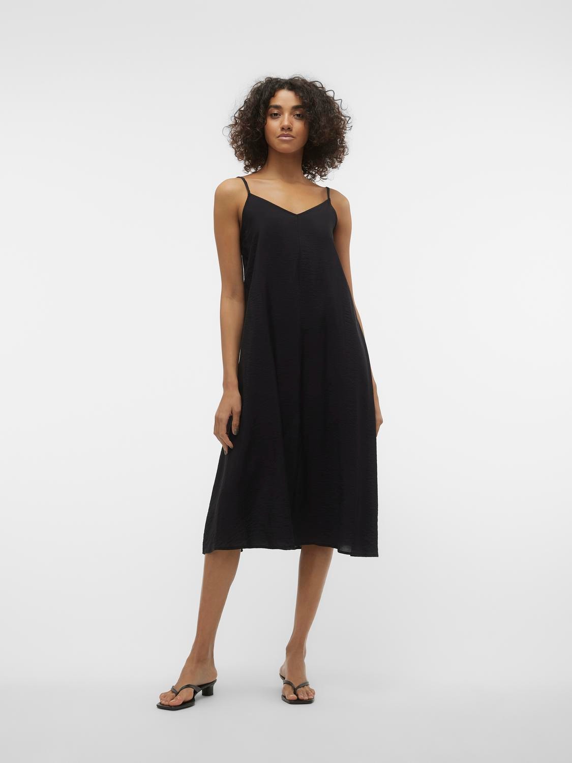 Image of Vero Moda Spaghettikleid "VMJOSIE CALF SINGLET DRESS WVN GA NOOS" Viskosemischung