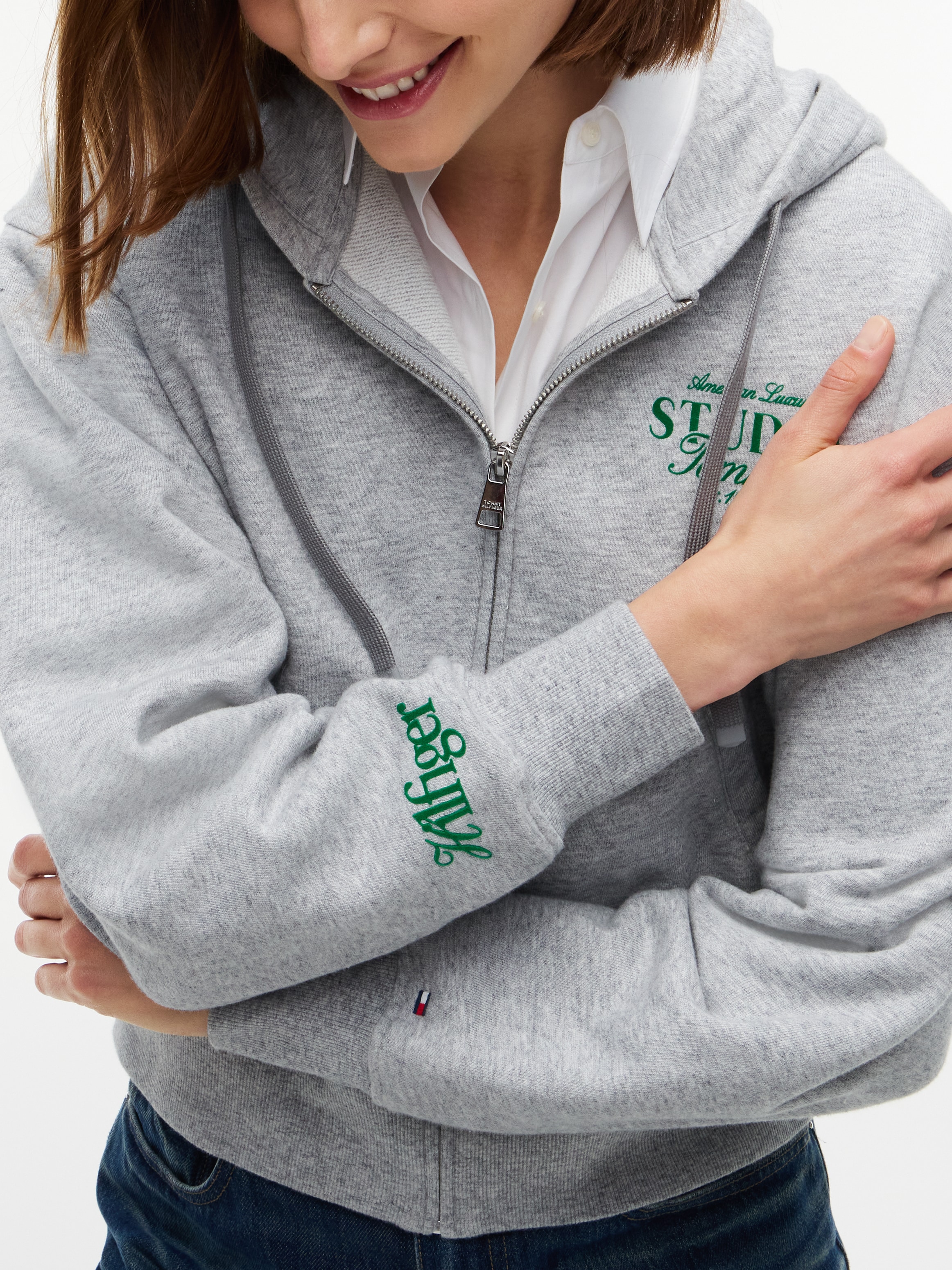 Tommy Hilfiger Veste sweat »STUDIO TOMMY ZIP-UP HOODIE SWT« Coton