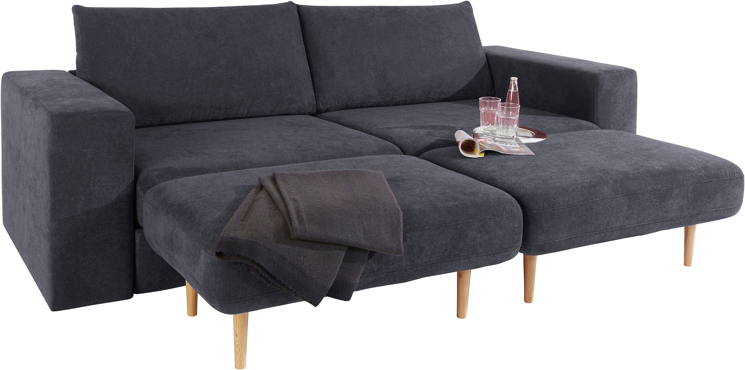 LOOKS by Wolfgang Joop 4 places »Looksv« Verwandlungssofa: aus Sofa wird Sofa mit 2 Hockern